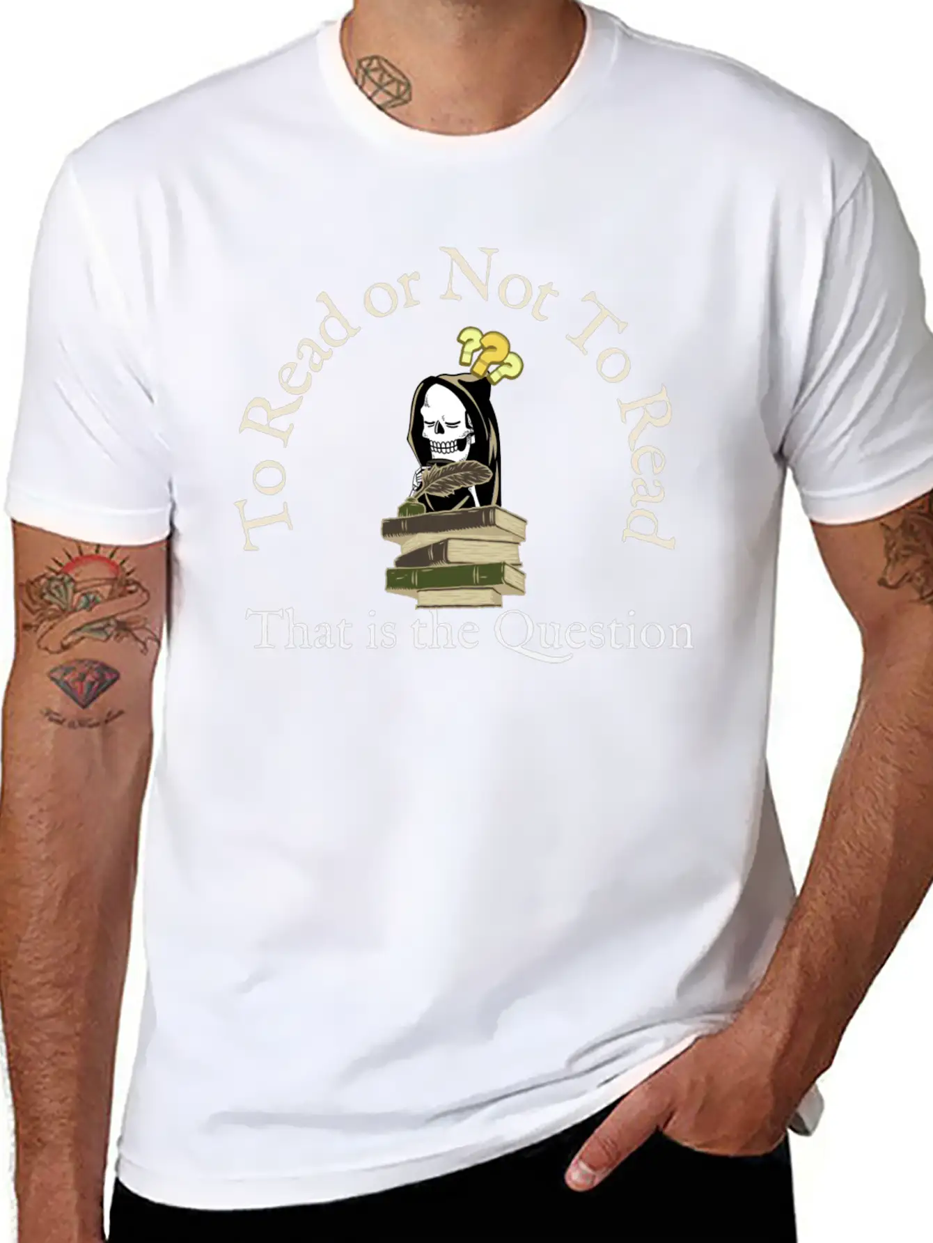 To Read Or Not To Read That Is The Question Essential Cotton Tee For Daily Outfits ¨C Unisex Style