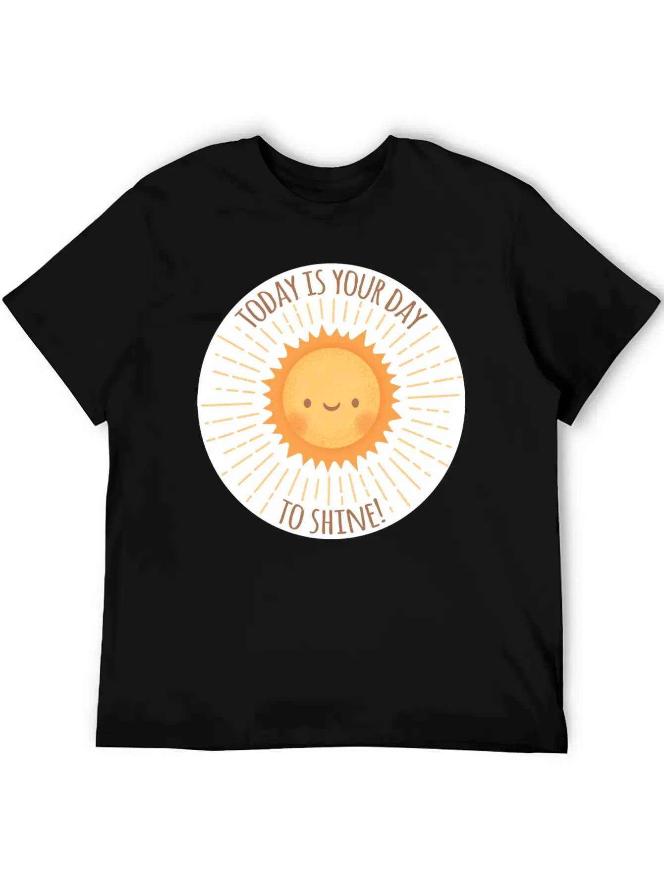 Today Is Your Day To Shine Cute Sun Doodle Essential Cotton Tee For Daily Outfits ¨C Unisex Style