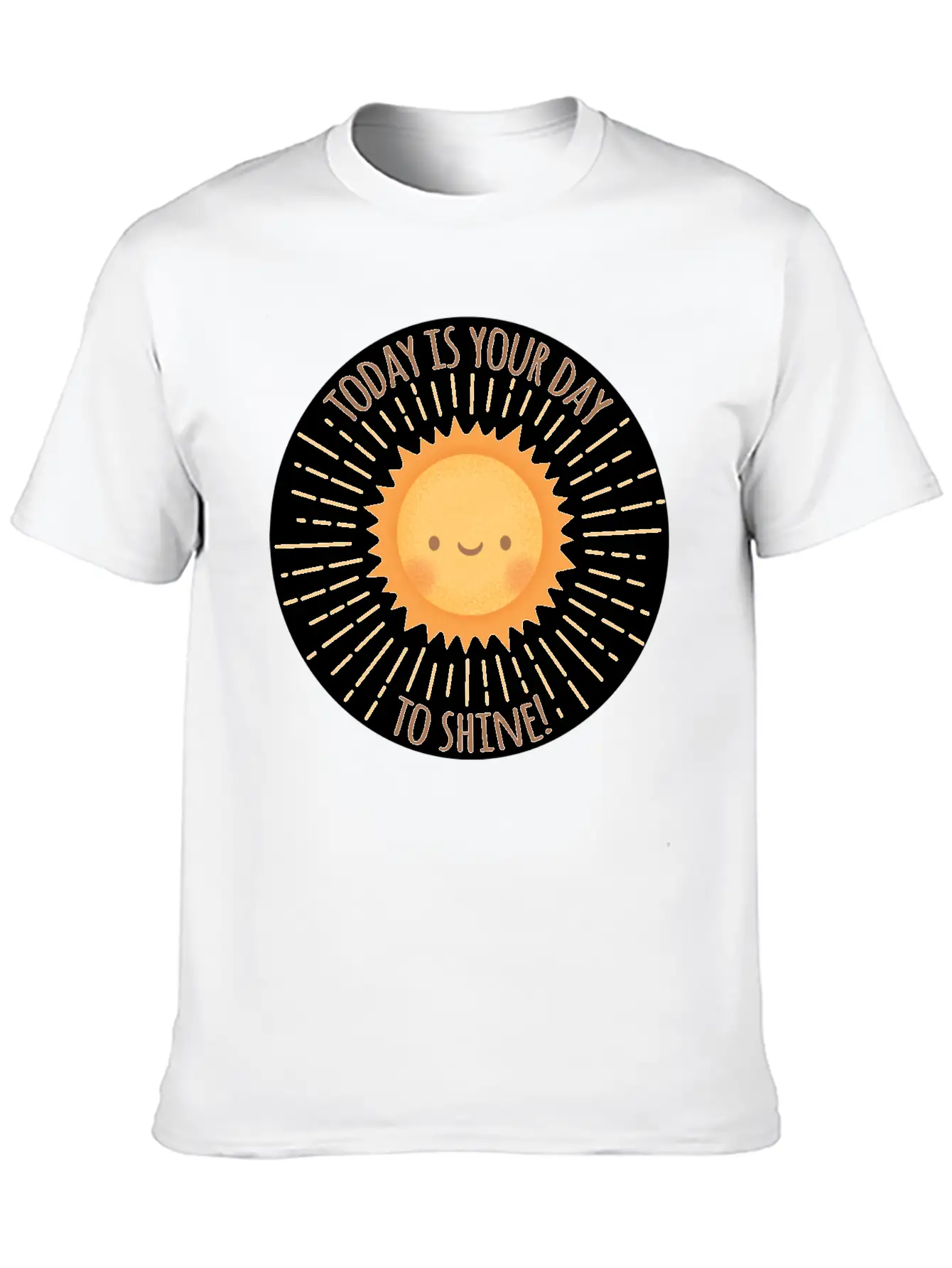Today Is Your Day To Shine Cute Sun Doodle Essential Cotton Tee For Daily Outfits ¨C Unisex Style