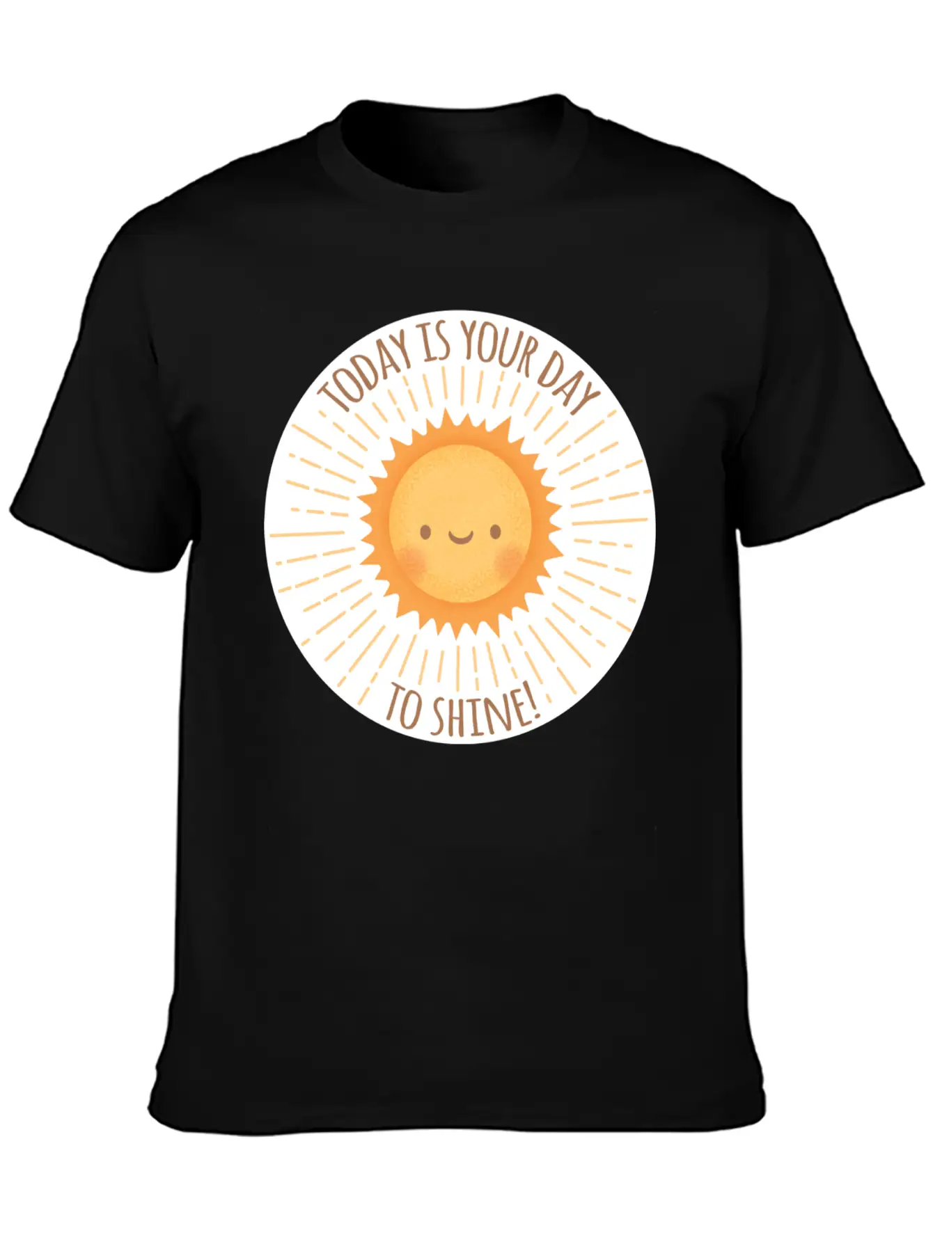 Today Is Your Day To Shine Cute Sun Doodle Essential Cotton Tee For Daily Outfits ¨C Unisex Style