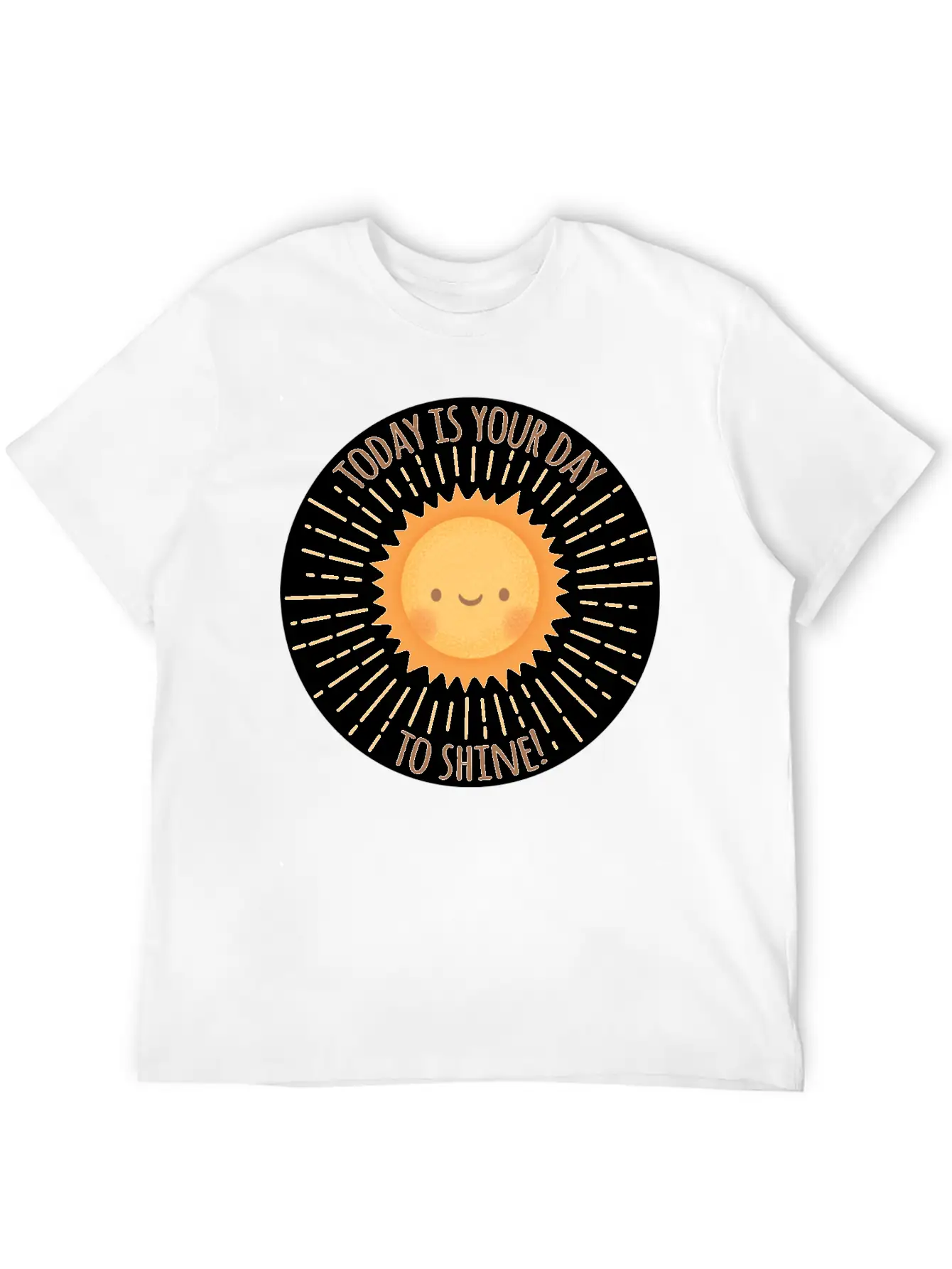 Today Is Your Day To Shine Cute Sun Doodle Essential Cotton Tee For Daily Outfits ¨C Unisex Style