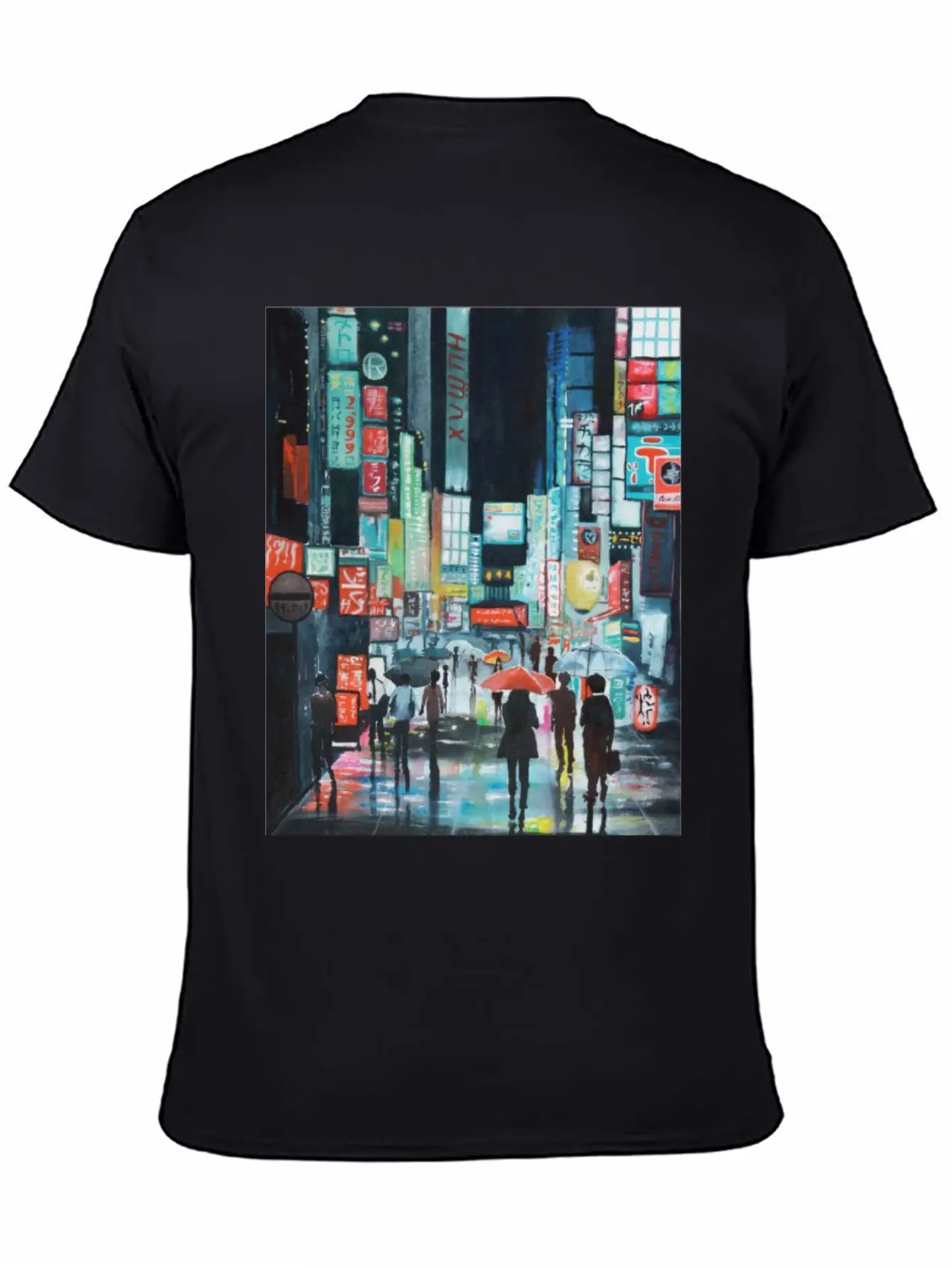 Tokyo Street Watercolor Basic Graphic T-Shirt ¨C Daily Comfort In Soft Cotton