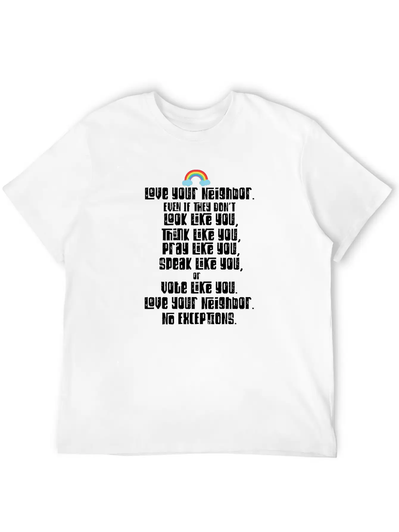 Tolerance Civil Rights Kindness Humanity Cool Gift Basic Graphic T-Shirt ¨C Daily Comfort In Soft Cotton