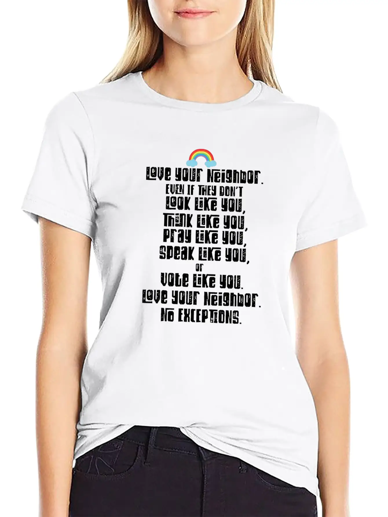 Tolerance Civil Rights Kindness Humanity Cool Gift Basic Graphic T-Shirt ¨C Daily Comfort In Soft Cotton