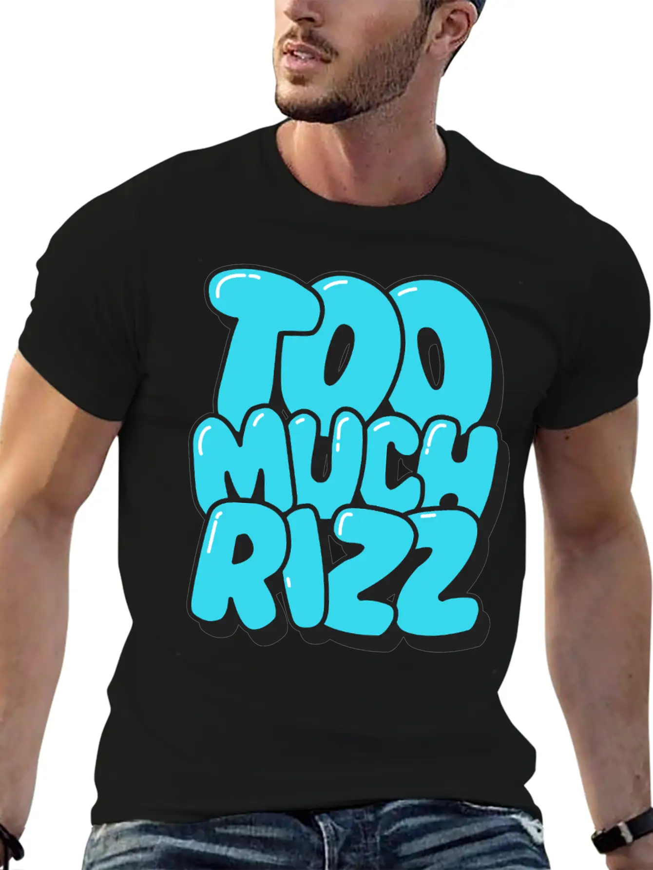 Too Much Rizz ¨C Unstoppable Charm Essential Cotton Tee For Daily Outfits ¨C Unisex Style