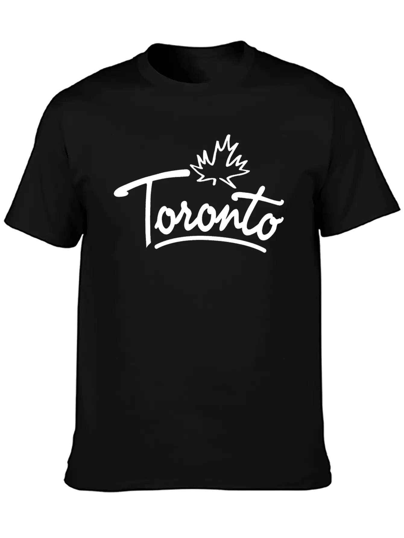 Toronto Leaf Script B Essential Cotton Tee For Daily Outfits ¨C Unisex Style