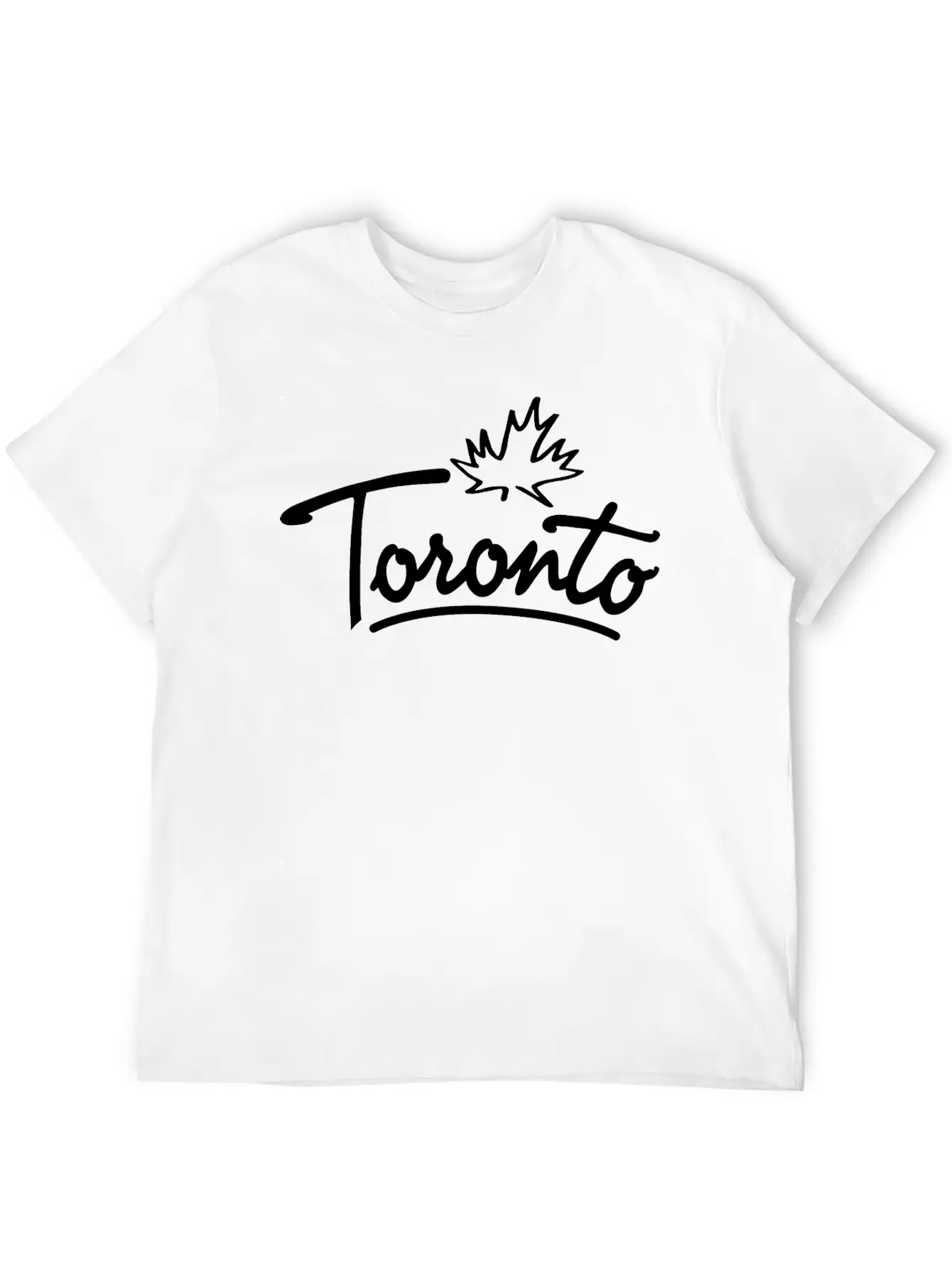 Toronto Leaf Script B Essential Cotton Tee For Daily Outfits ¨C Unisex Style