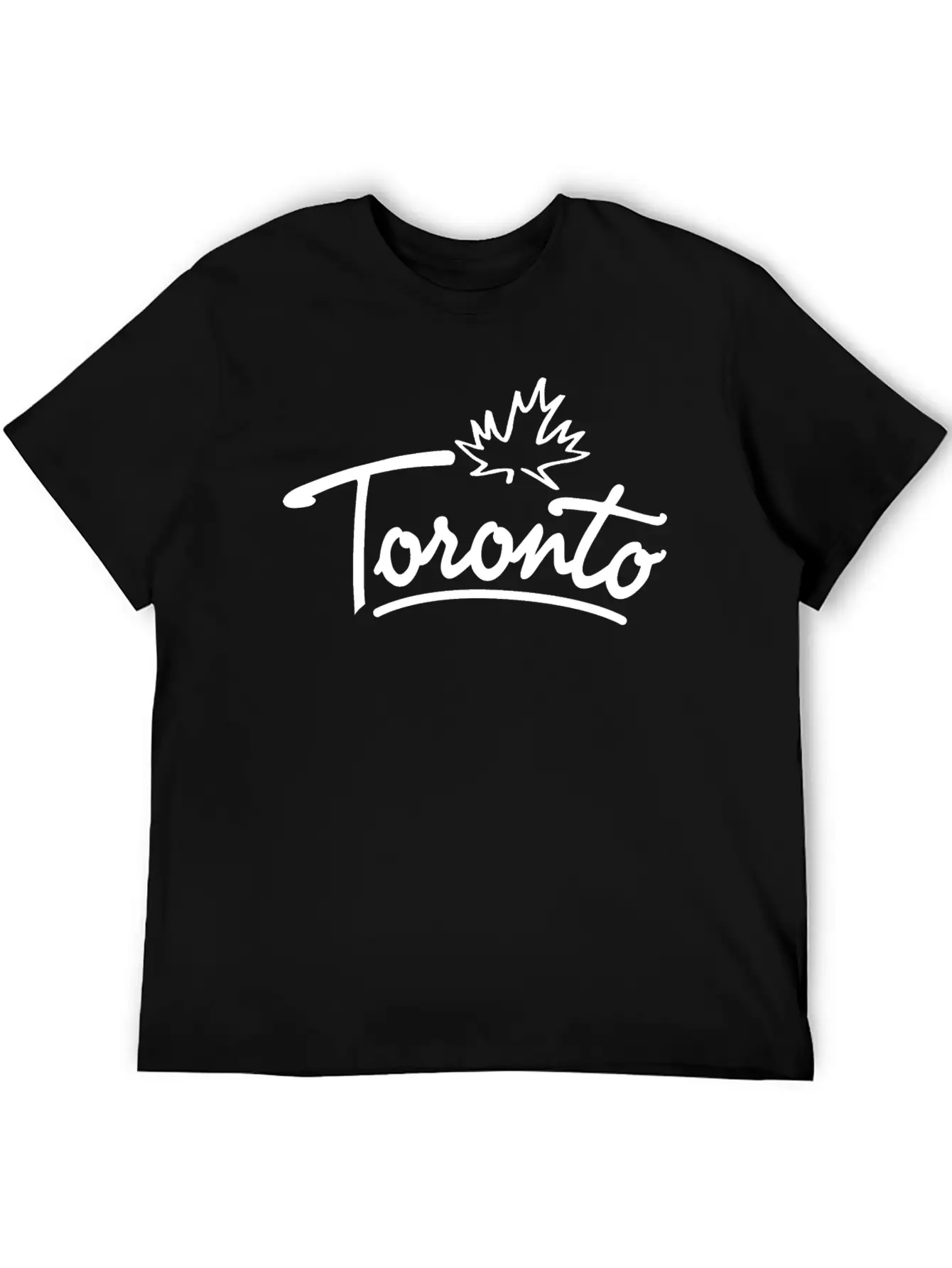 Toronto Leaf Script B Essential Cotton Tee For Daily Outfits ¨C Unisex Style
