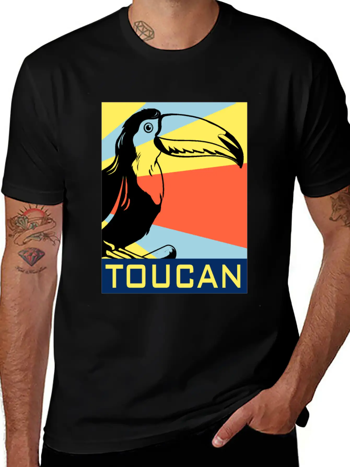 Toucan Gift Tropical Jungle Bird Watching Pecker Essential Cotton Tee For Daily Outfits ¨C Unisex Style