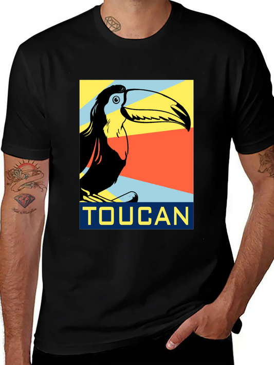 Toucan Gift Tropical Jungle Bird Watching Pecker Essential Cotton Tee For Daily Outfits ¨C Unisex Style