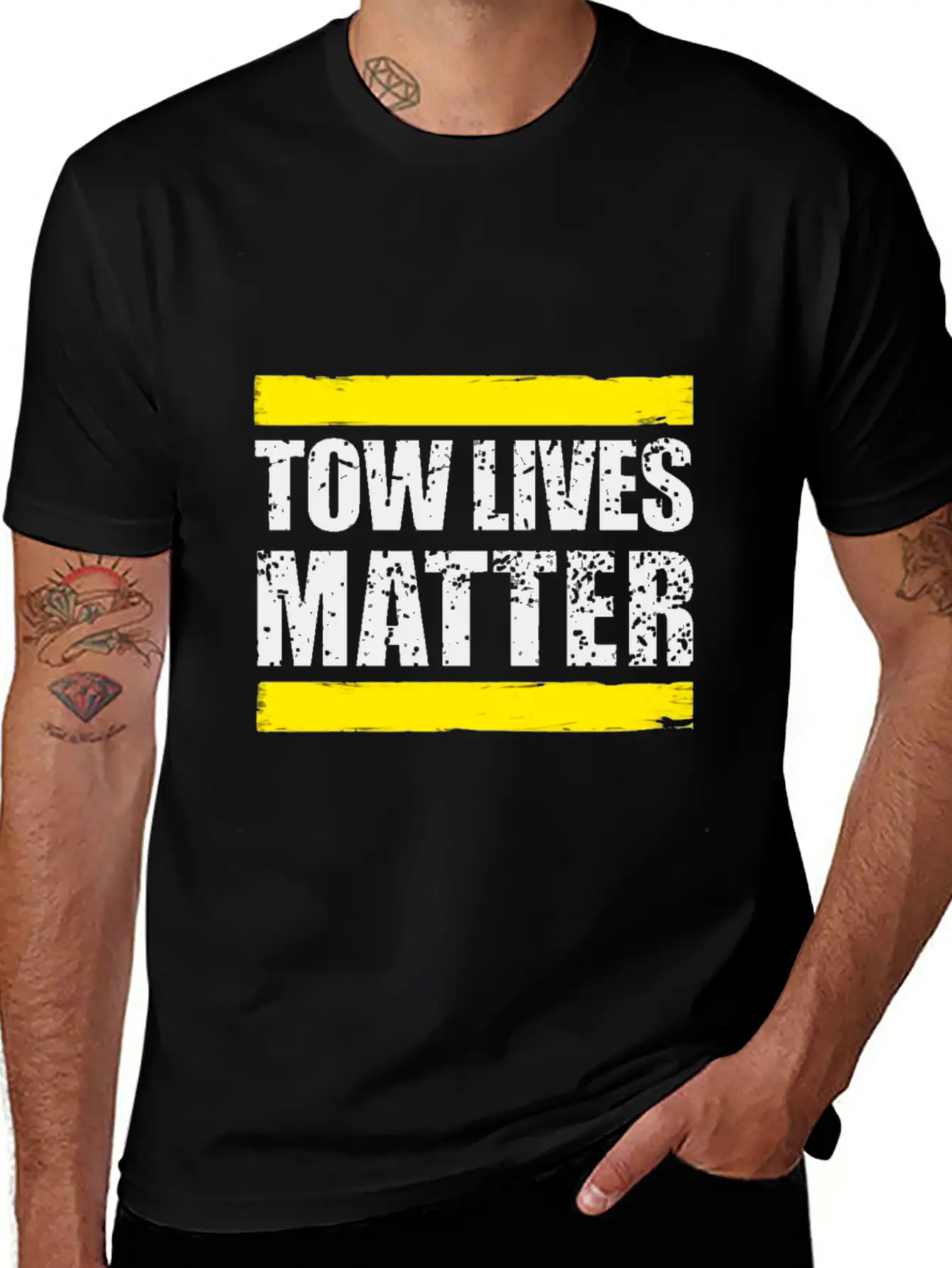 Tow Lives Matter Tow Truck Driver Basic Graphic T-Shirt ¨C Daily Comfort In Soft Cotton