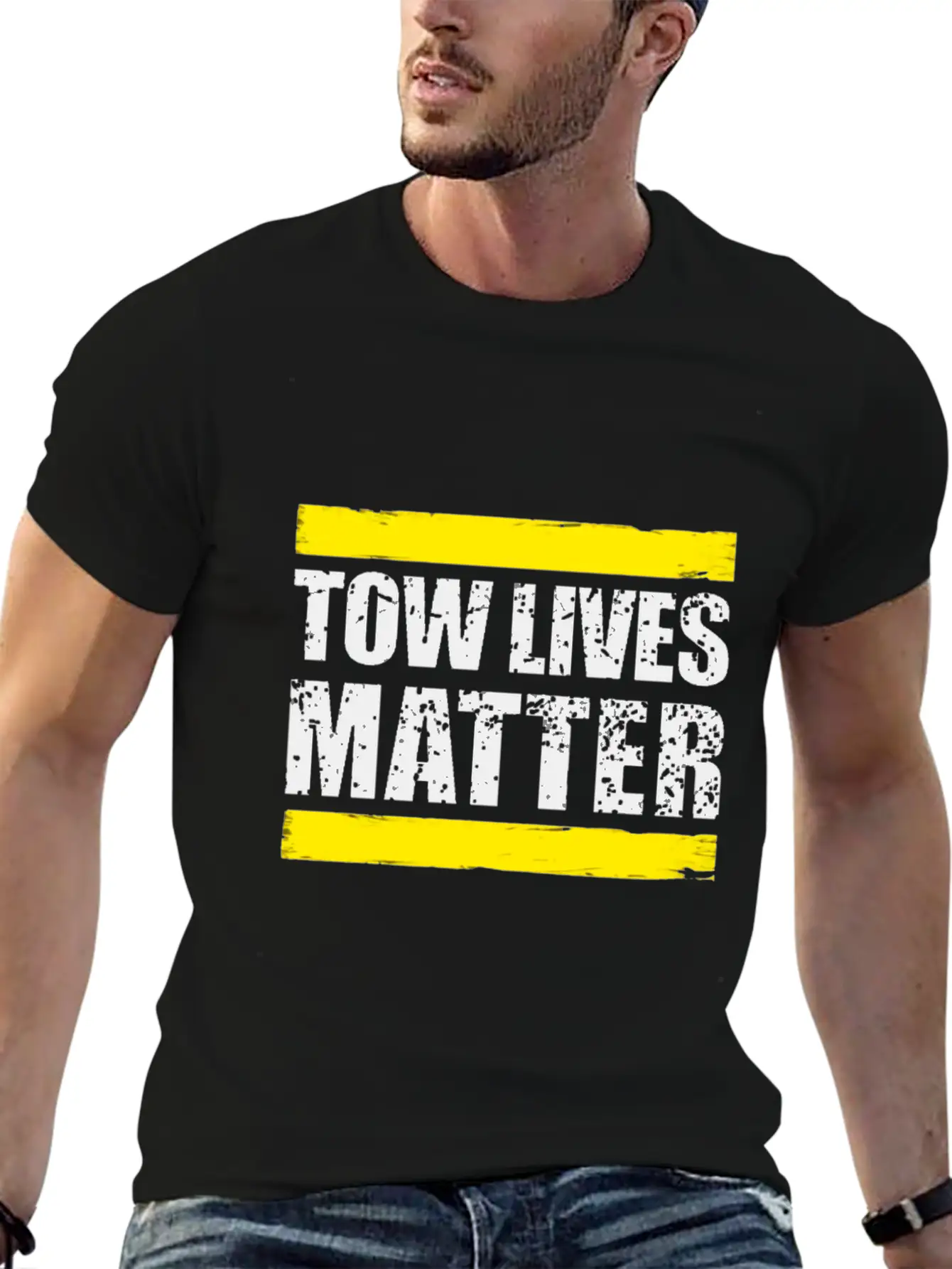 Tow Lives Matter Tow Truck Driver Basic Graphic T-Shirt ¨C Daily Comfort In Soft Cotton