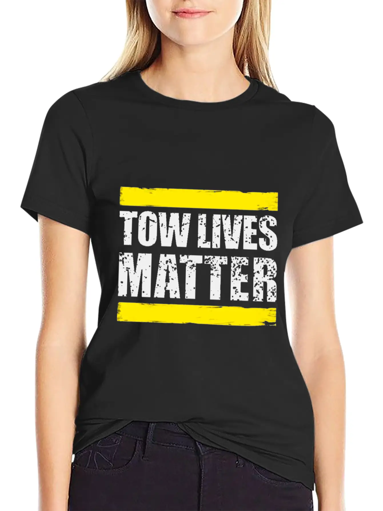 Tow Lives Matter Tow Truck Driver Basic Graphic T-Shirt ¨C Daily Comfort In Soft Cotton