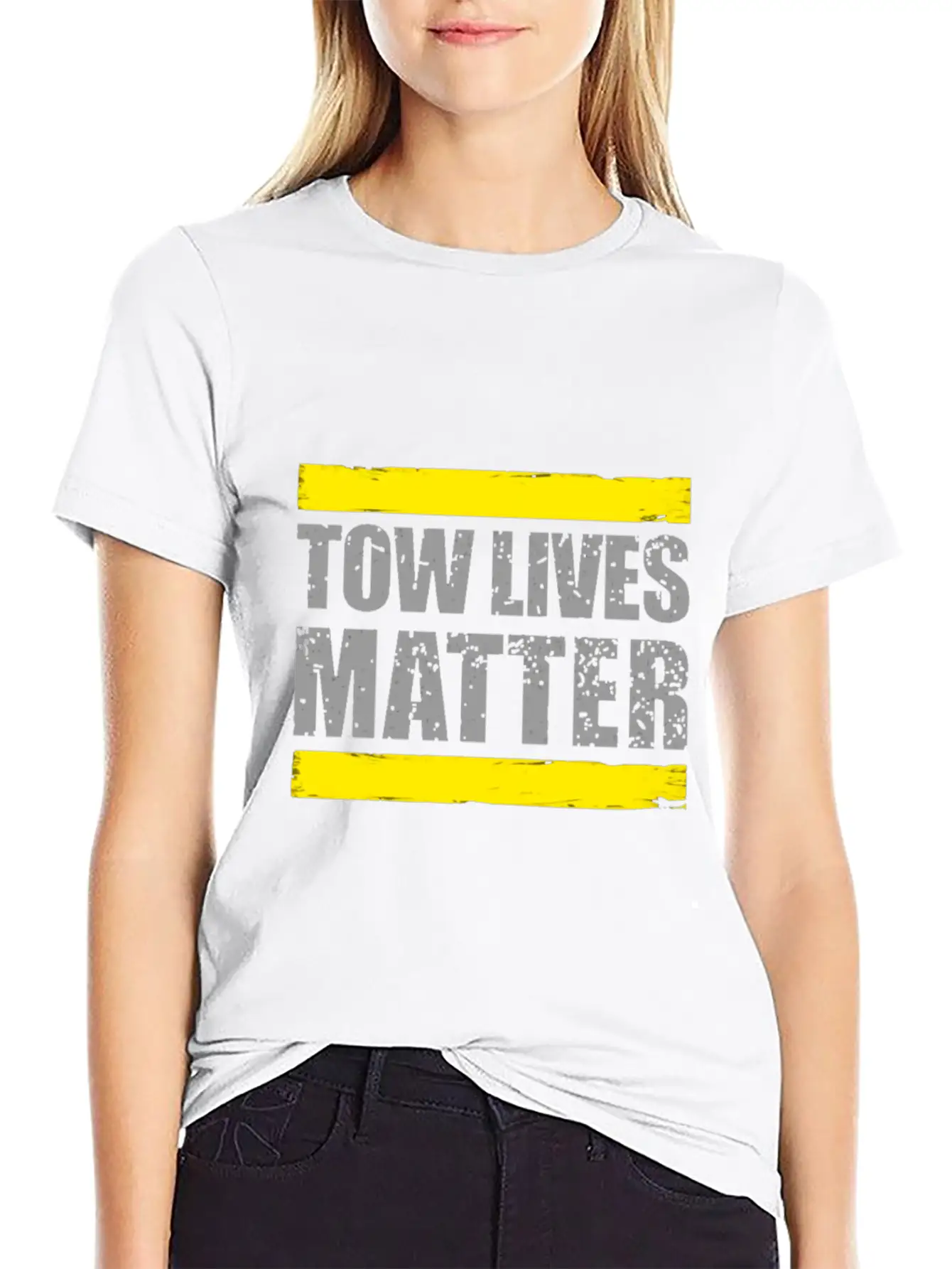 Tow Lives Matter Tow Truck Driver Basic Graphic T-Shirt ¨C Daily Comfort In Soft Cotton