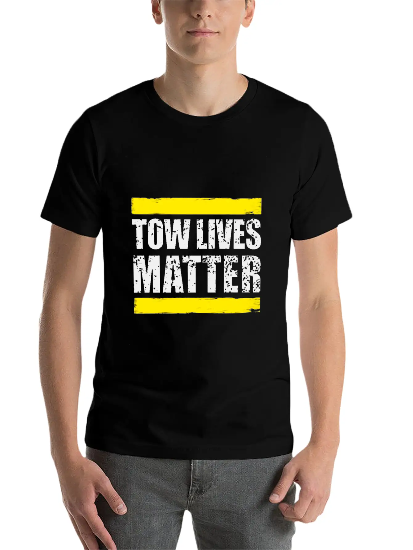 Tow Lives Matter Tow Truck Driver Basic Graphic T-Shirt ¨C Daily Comfort In Soft Cotton