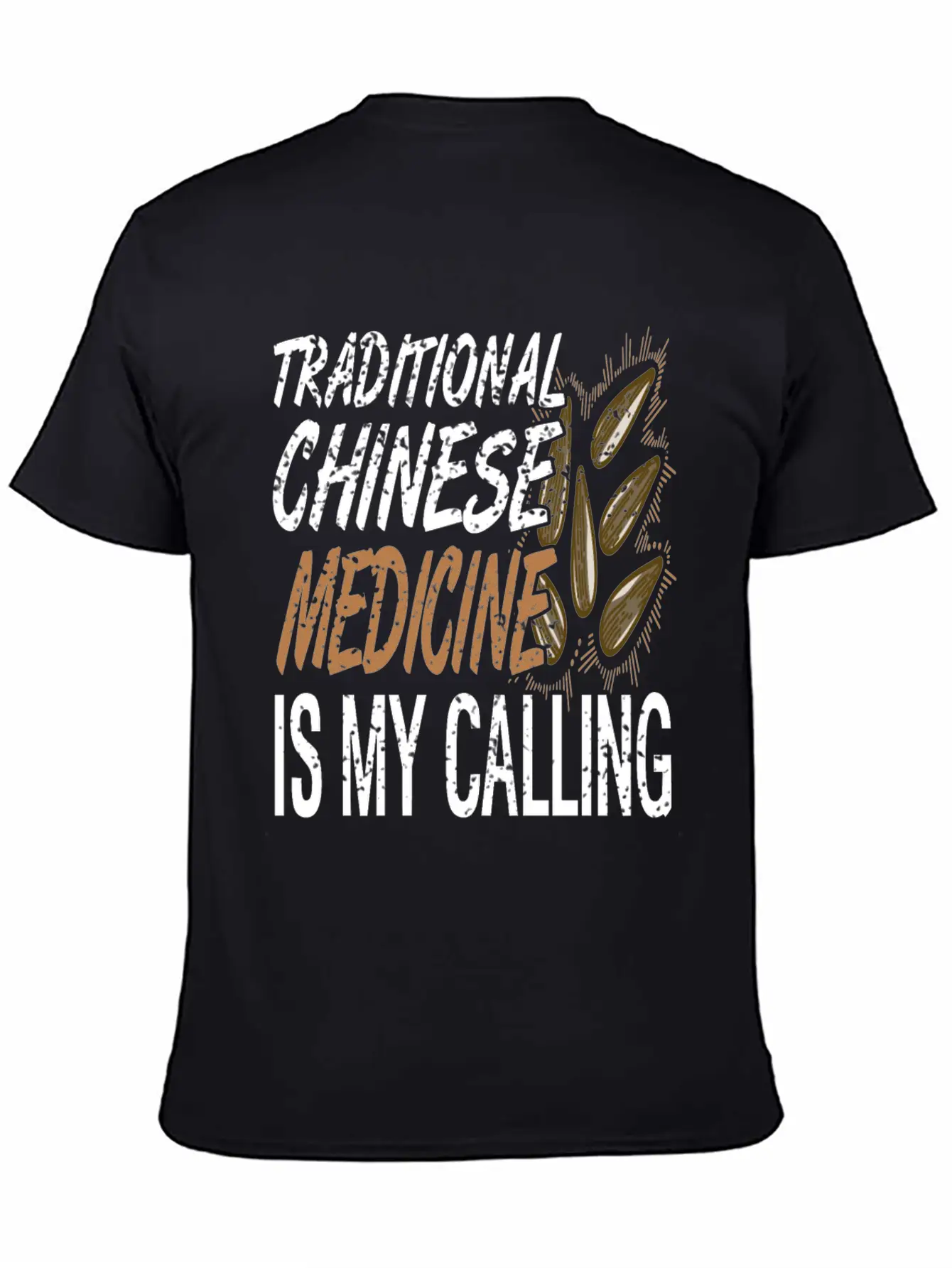 Traditional Chinese Medicine Is Calling Basic Graphic T-Shirt ¨C Daily Comfort In Soft Cotton