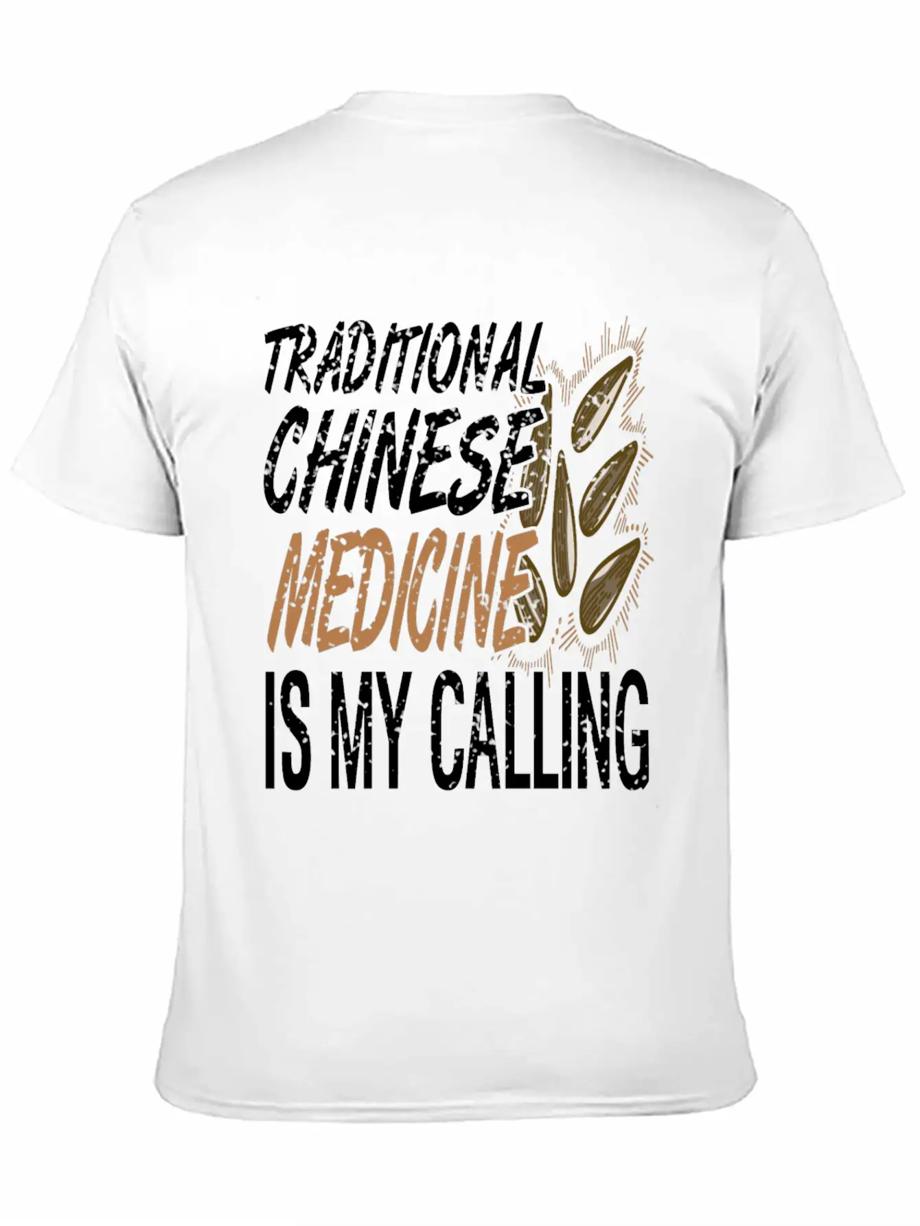 Traditional Chinese Medicine Is Calling Basic Graphic T-Shirt ¨C Daily Comfort In Soft Cotton