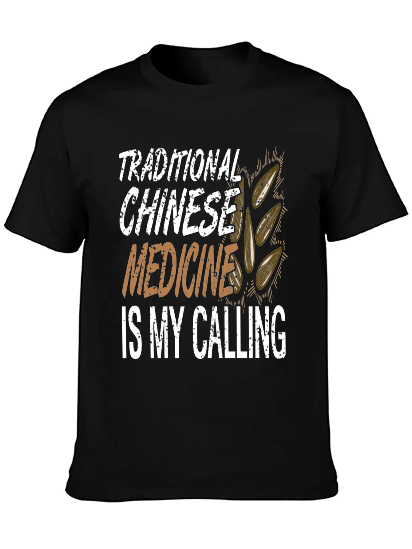 Traditional Chinese Medicine Is Calling Basic Graphic T-Shirt ¨C Daily Comfort In Soft Cotton