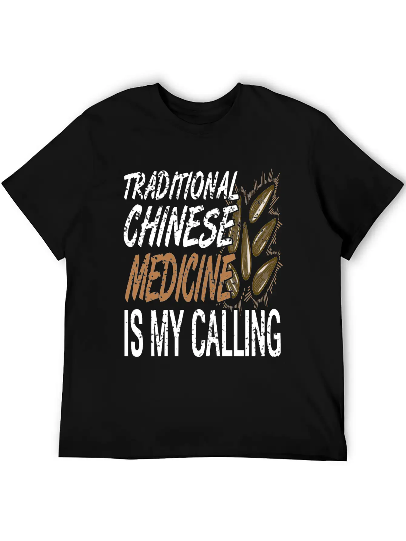 Traditional Chinese Medicine Is Calling Basic Graphic T-Shirt ¨C Daily Comfort In Soft Cotton