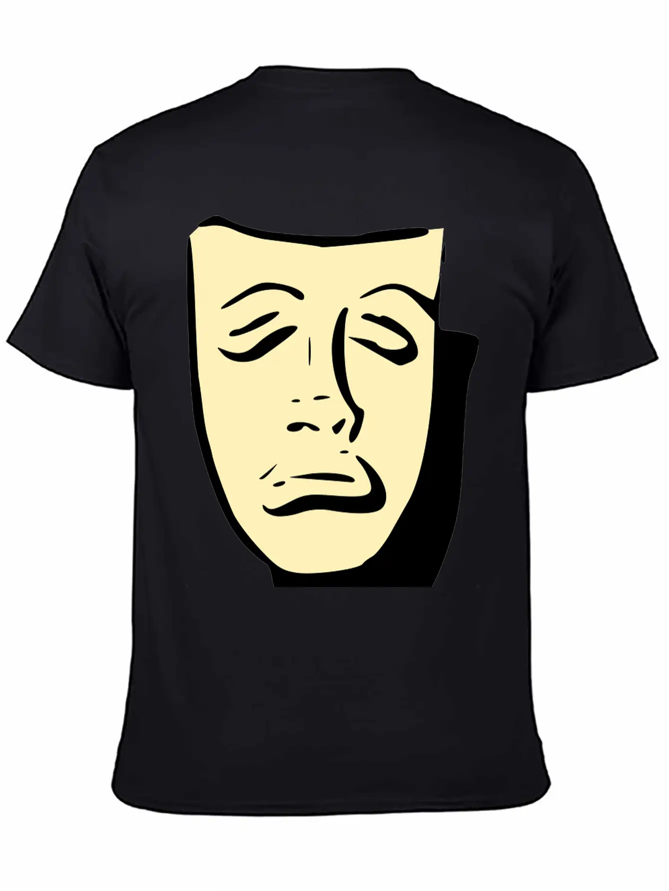 Tragedy Mask Basic Graphic T-Shirt ¨C Daily Comfort In Soft Cotton