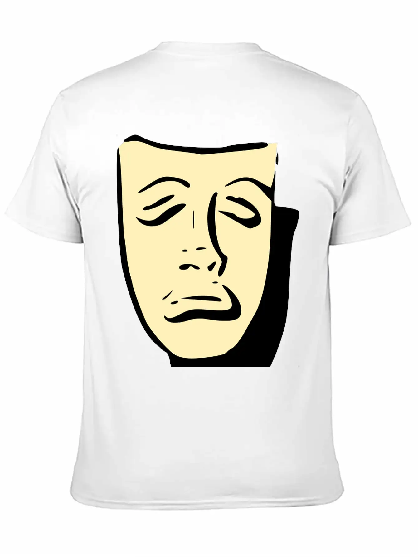 Tragedy Mask Basic Graphic T-Shirt ¨C Daily Comfort In Soft Cotton