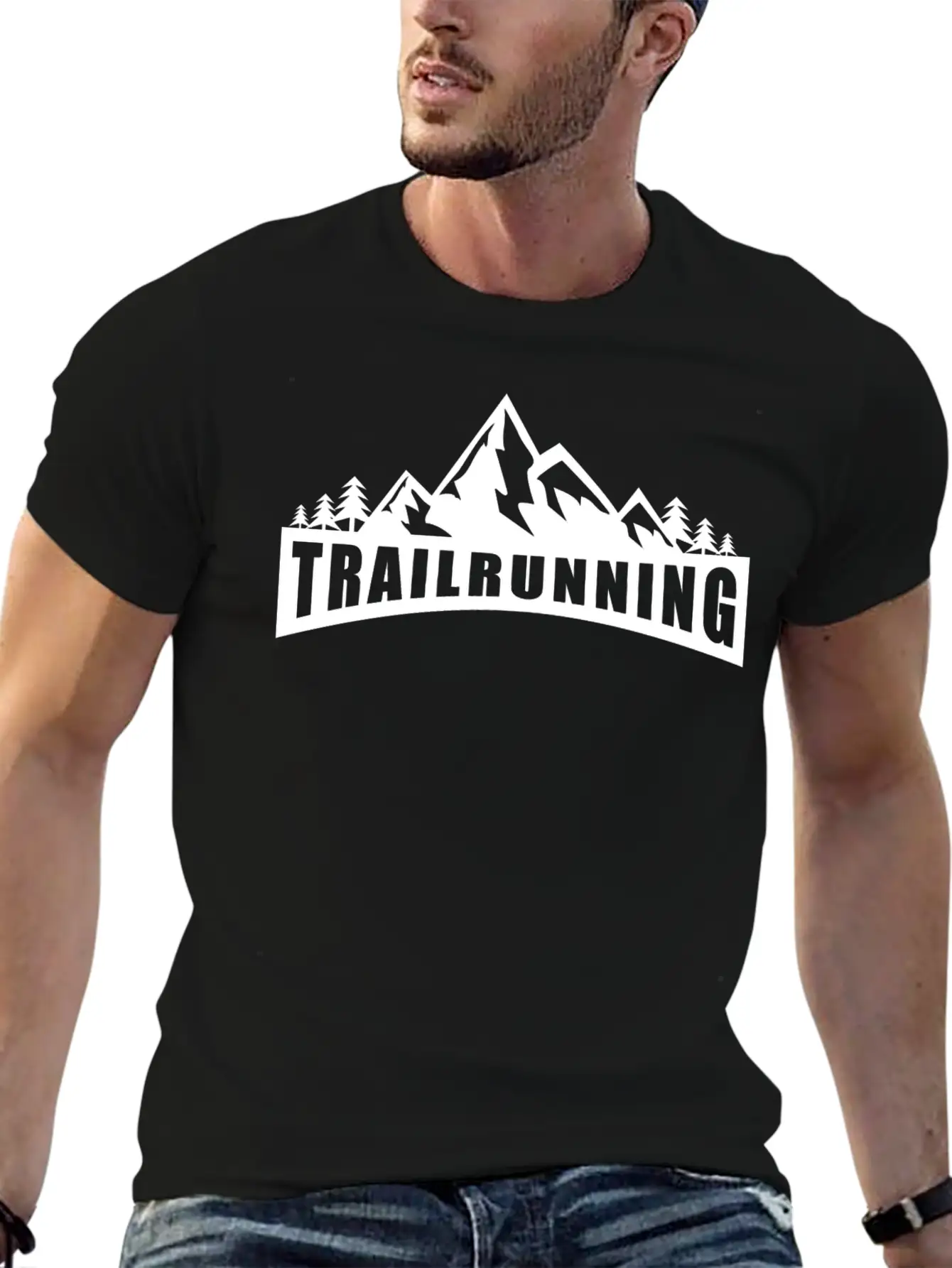 Trail Run Ultra Trail Running Berg Trekking Basic Graphic T-Shirt ¨C Daily Comfort In Soft Cotton