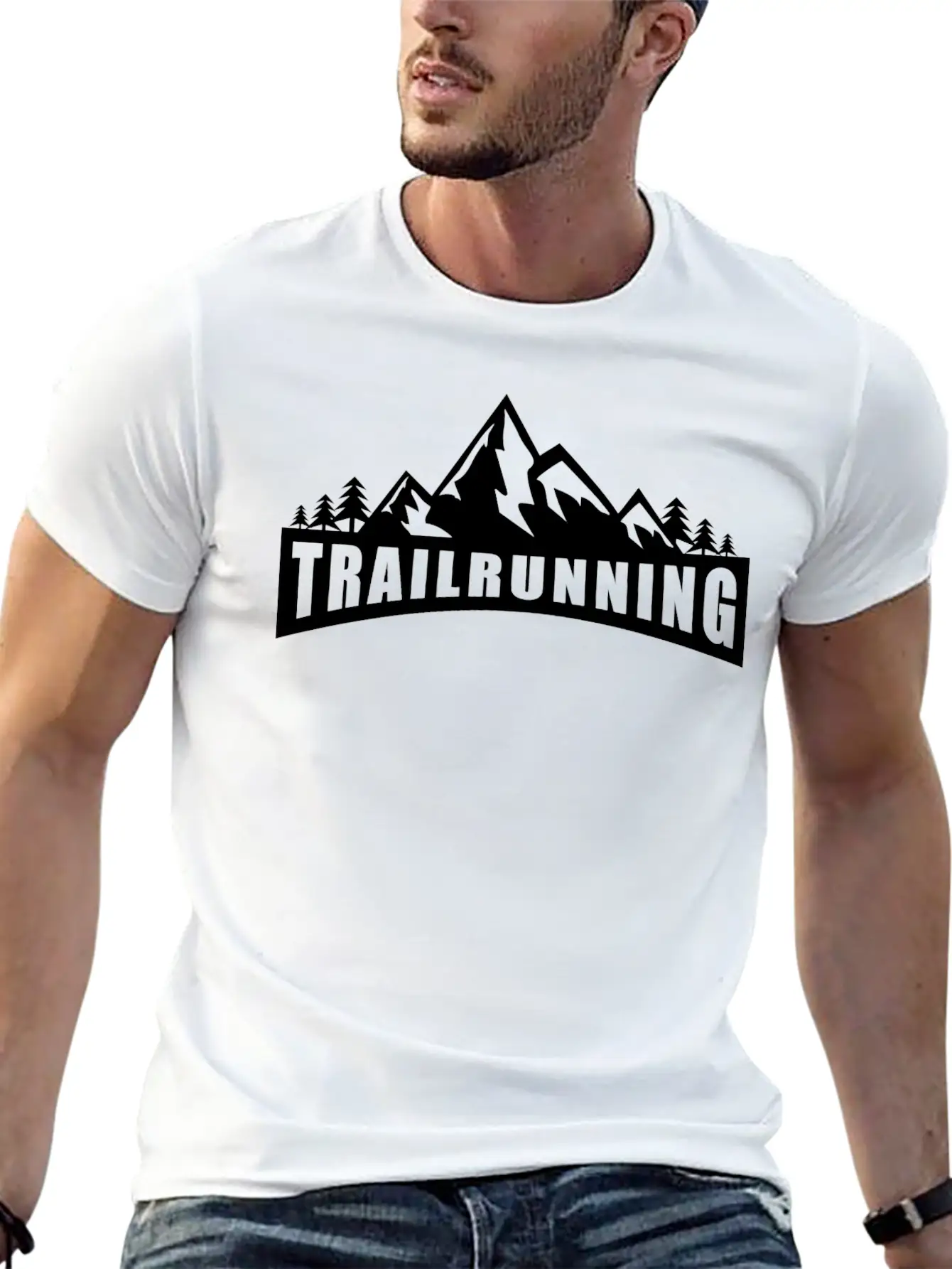 Trail Run Ultra Trail Running Berg Trekking Basic Graphic T-Shirt ¨C Daily Comfort In Soft Cotton