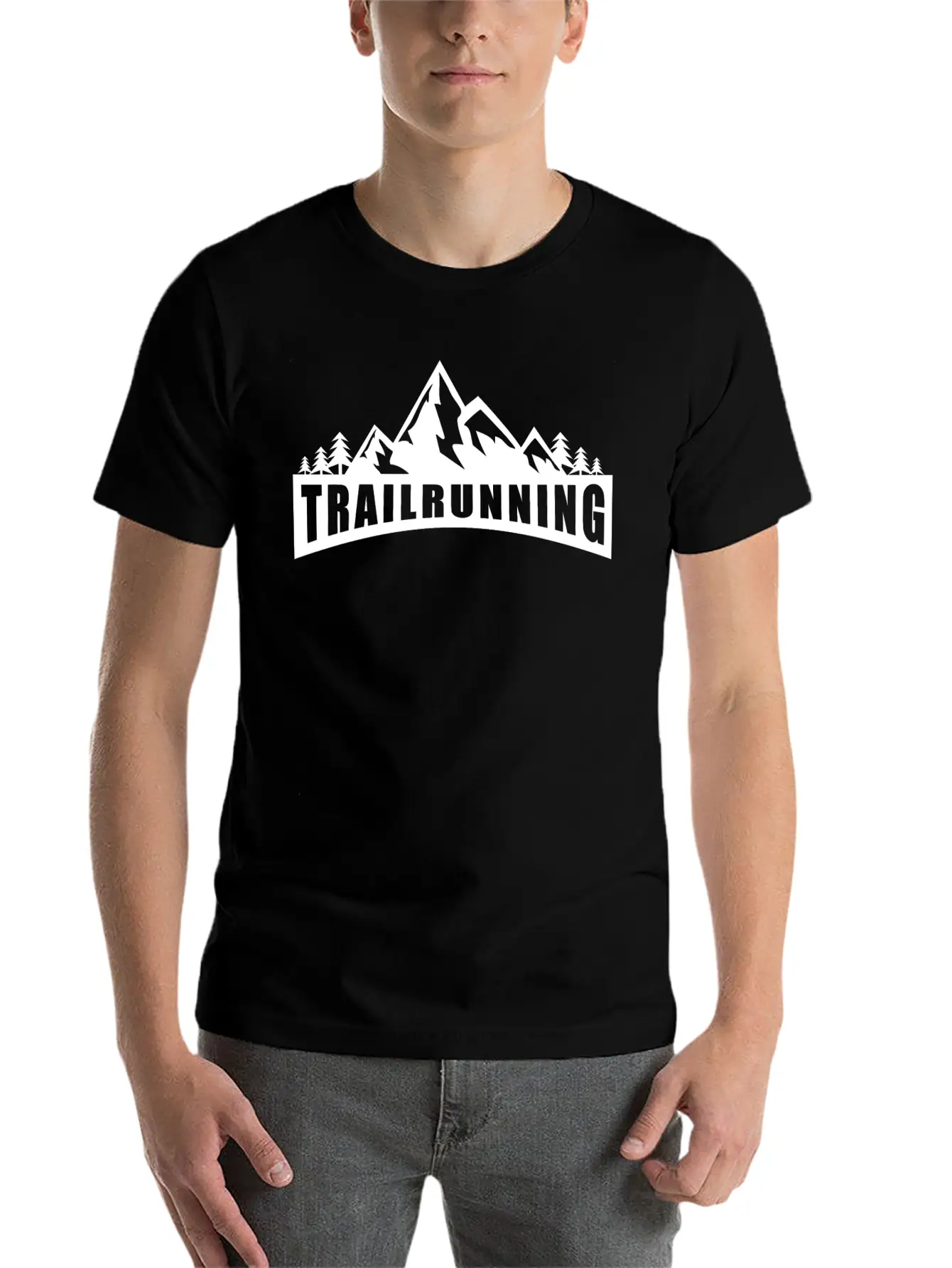 Trail Run Ultra Trail Running Berg Trekking Basic Graphic T-Shirt ¨C Daily Comfort In Soft Cotton
