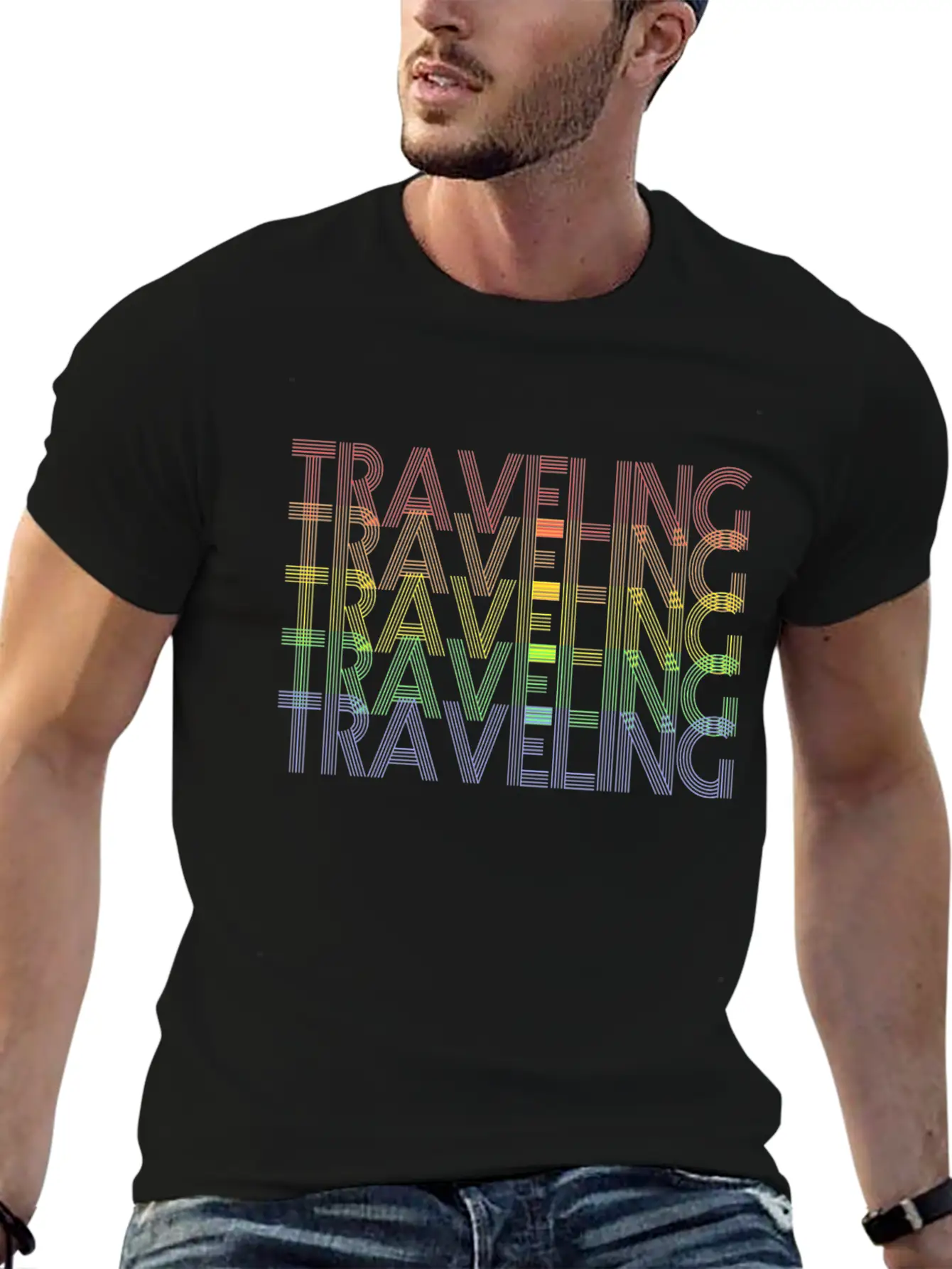 Traveling Basic Graphic T-Shirt ¨C Daily Comfort In Soft Cotton