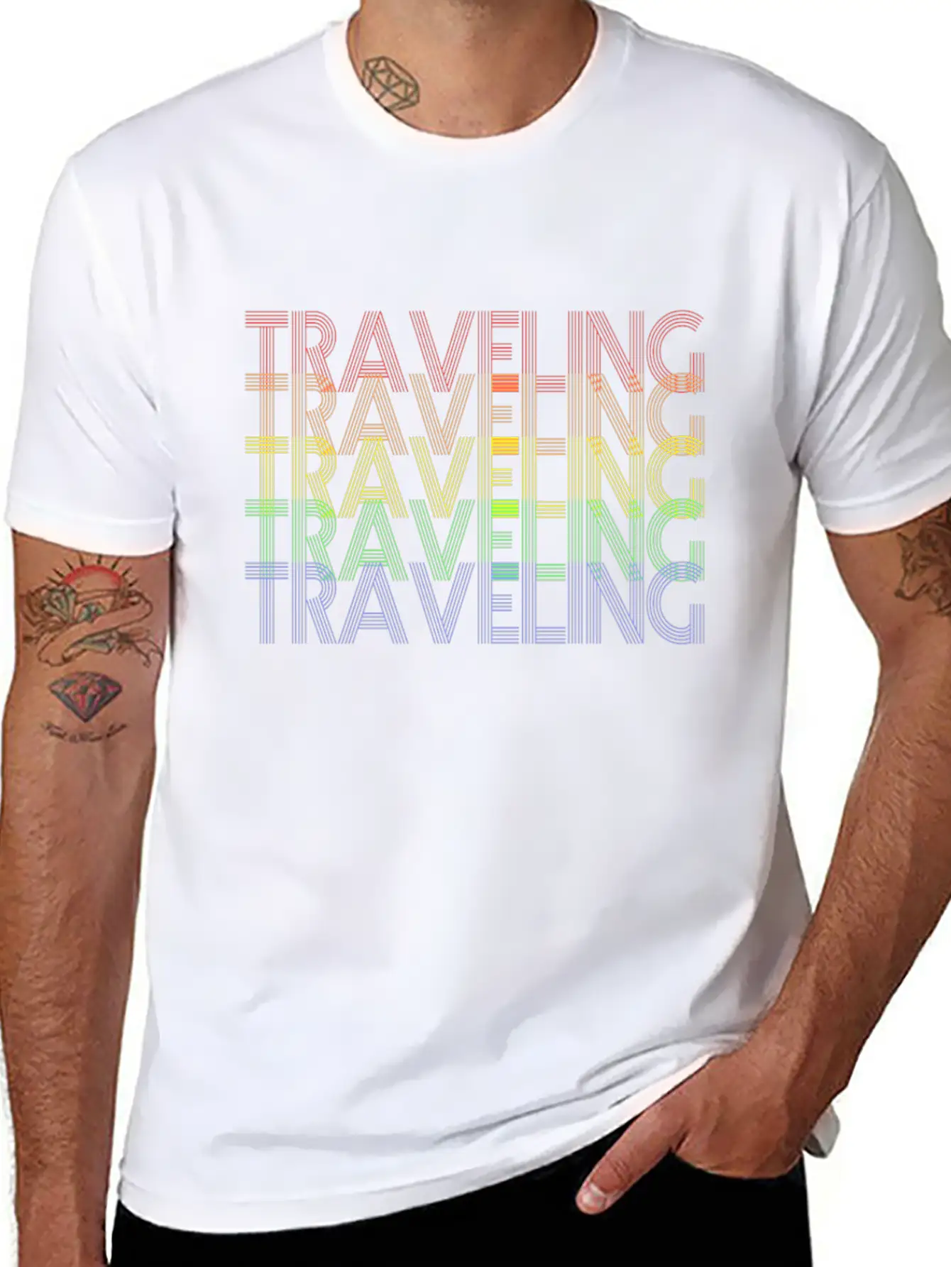 Traveling Basic Graphic T-Shirt ¨C Daily Comfort In Soft Cotton