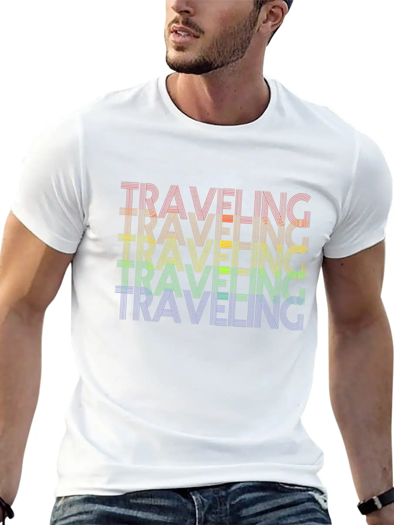 Traveling Basic Graphic T-Shirt ¨C Daily Comfort In Soft Cotton