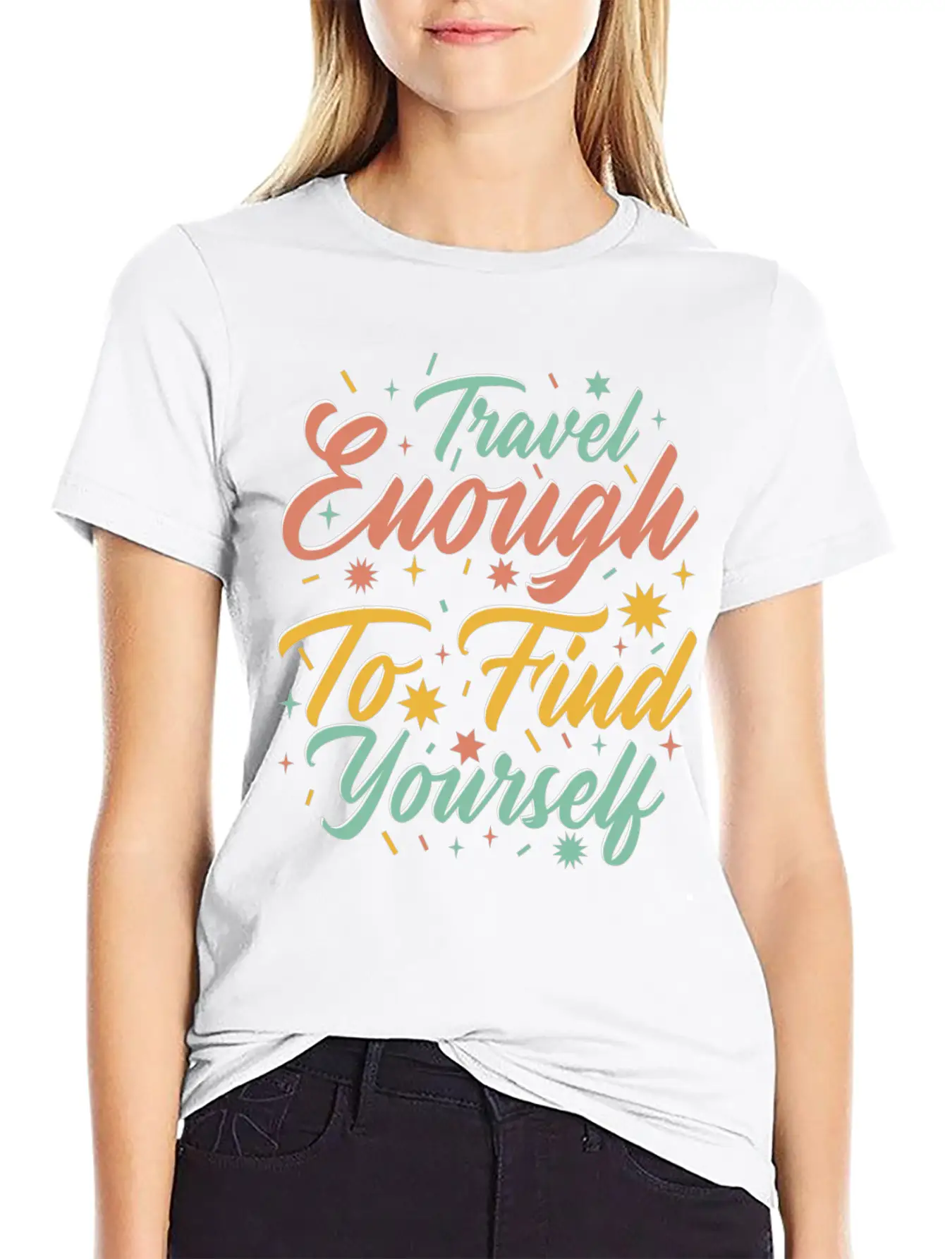 Traveling Motivator Self Care Inspirational Quote Essential Cotton Tee For Daily Outfits ¨C Unisex Style
