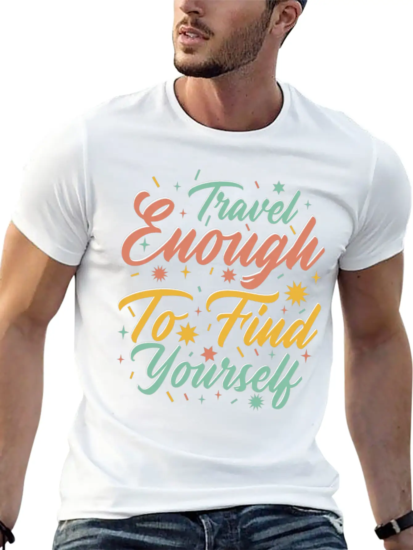 Traveling Motivator Self Care Inspirational Quote Essential Cotton Tee For Daily Outfits ¨C Unisex Style