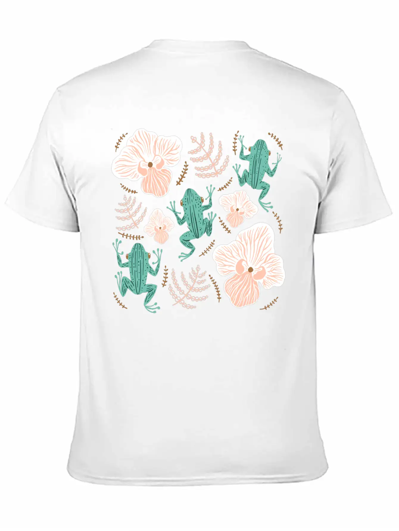 Tree Frog Floral Basic Graphic T-Shirt ¨C Daily Comfort In Soft Cotton