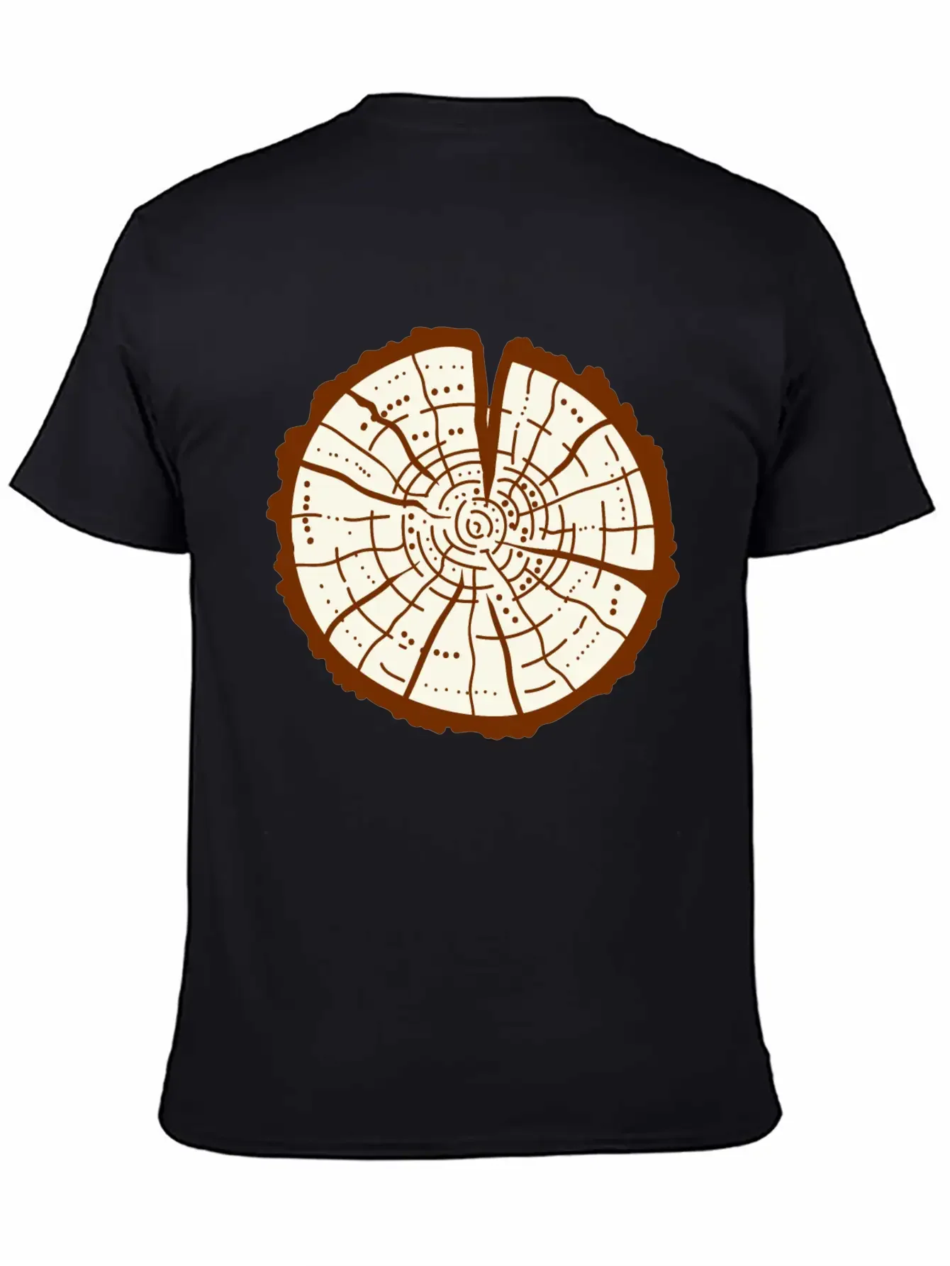 Tree Trunk Essential Cotton Tee For Daily Outfits ¨C Unisex Style