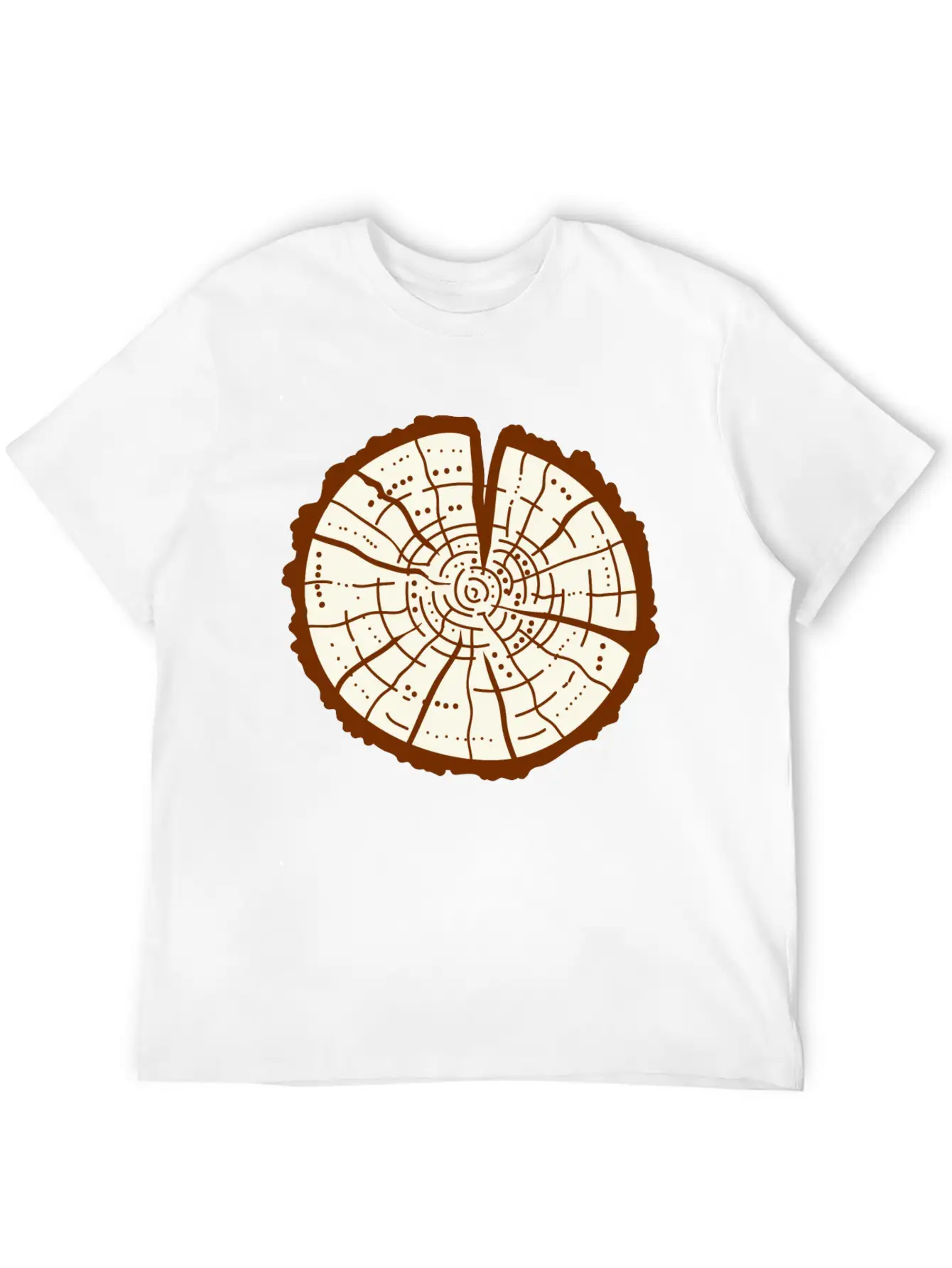 Tree Trunk Essential Cotton Tee For Daily Outfits ¨C Unisex Style