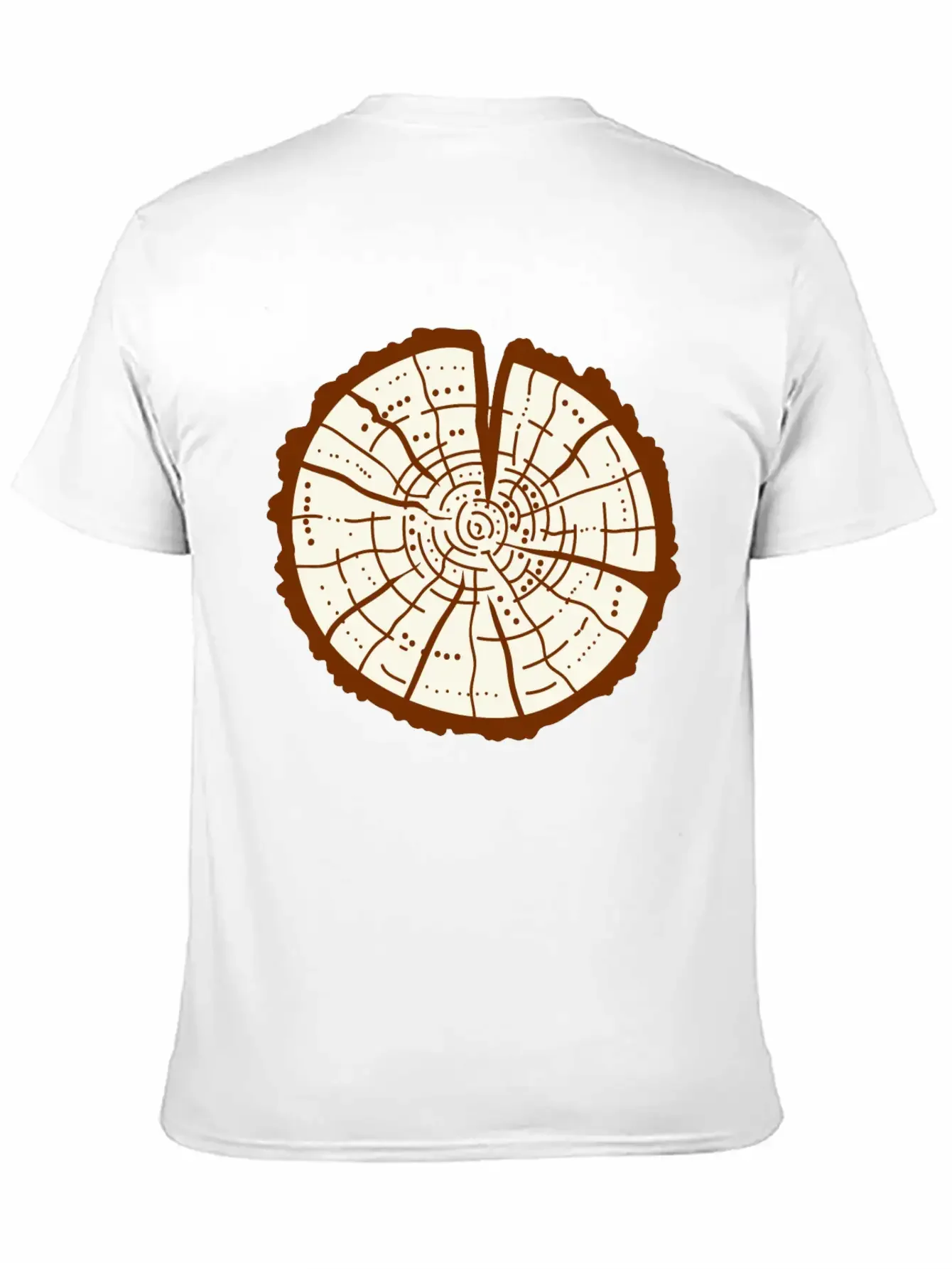 Tree Trunk Essential Cotton Tee For Daily Outfits ¨C Unisex Style