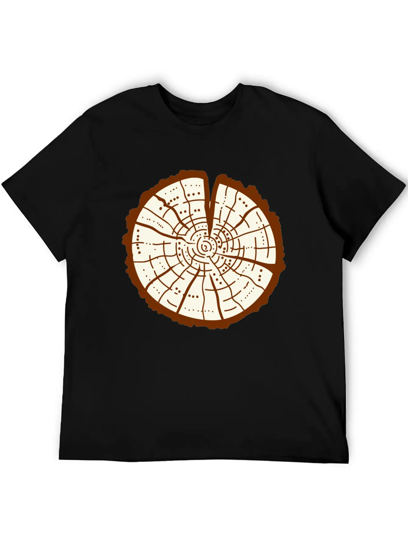 Tree Trunk Essential Cotton Tee For Daily Outfits ¨C Unisex Style