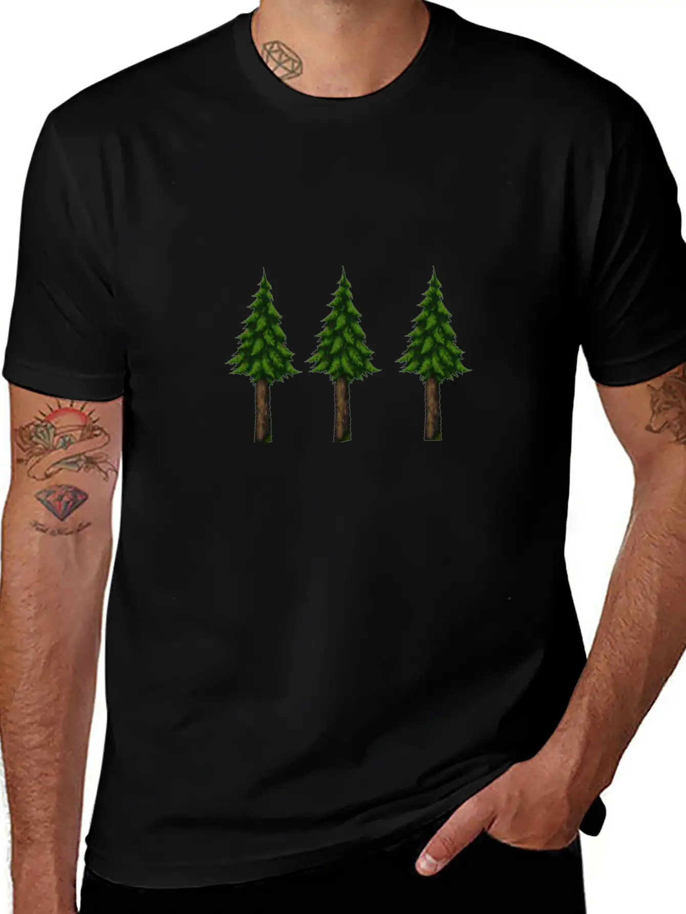 Trees Essential Cotton Tee For Daily Outfits ¨C Unisex Style