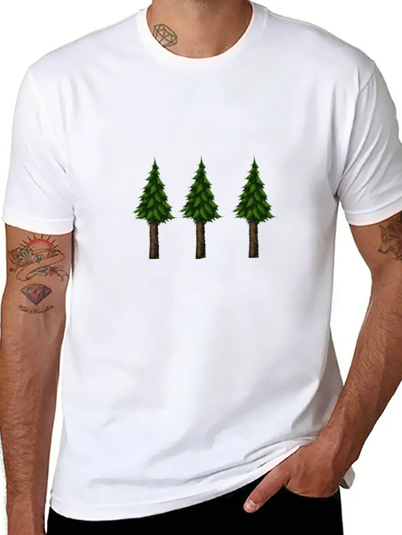 Trees Essential Cotton Tee For Daily Outfits ¨C Unisex Style