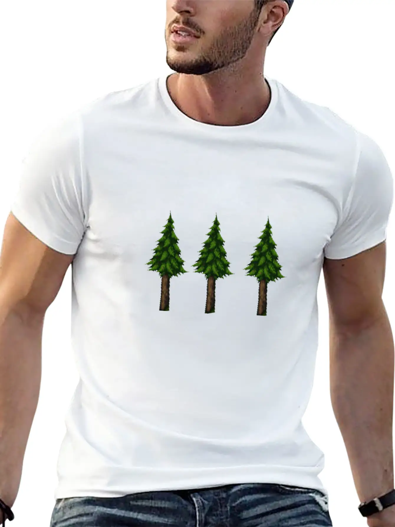 Trees Essential Cotton Tee For Daily Outfits ¨C Unisex Style