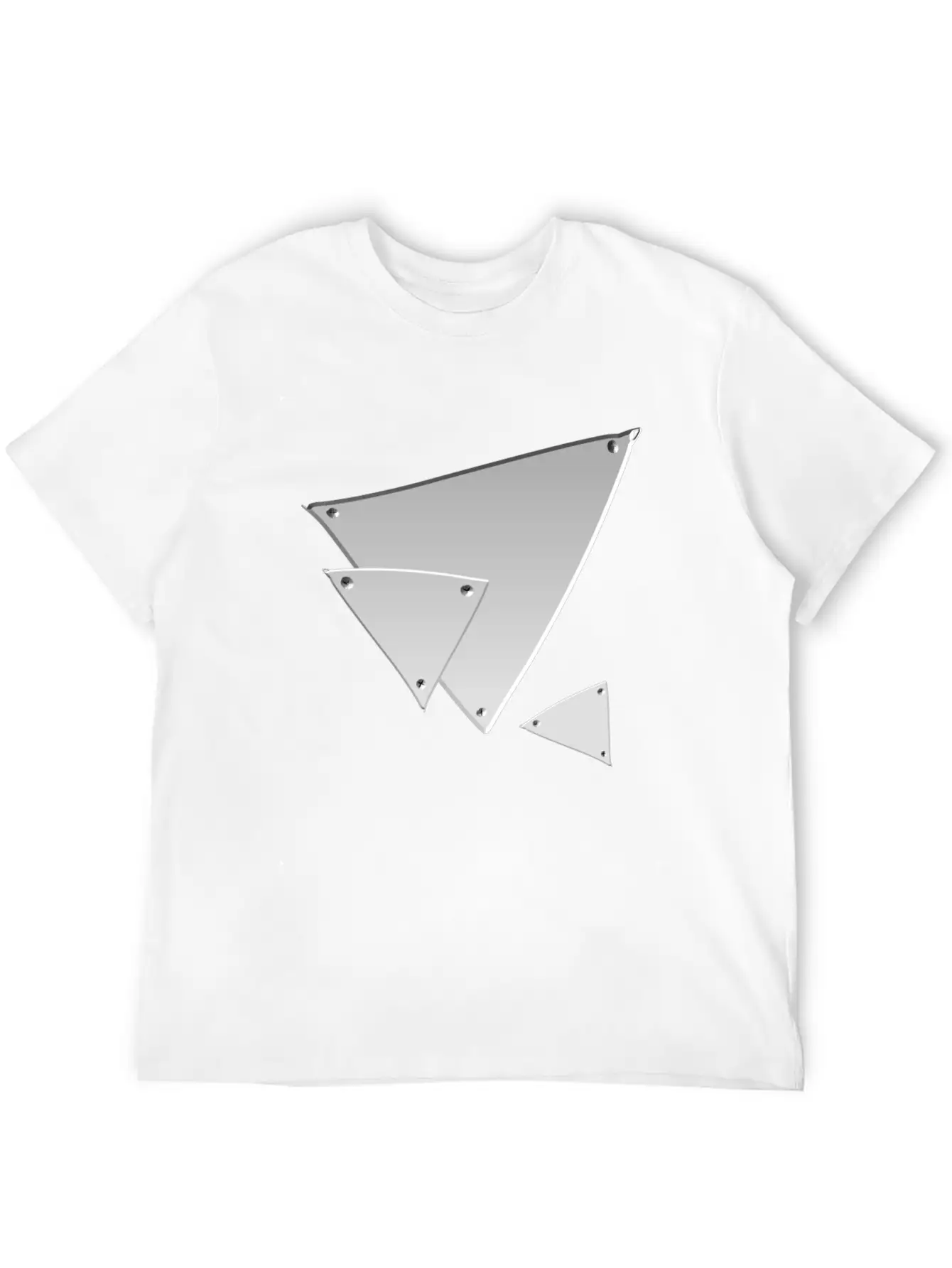 Triangle Triangle Metal Silver Nails Icon Soft Cotton Short Sleeve Tee ¨C Unisex Wardrobe Staple
