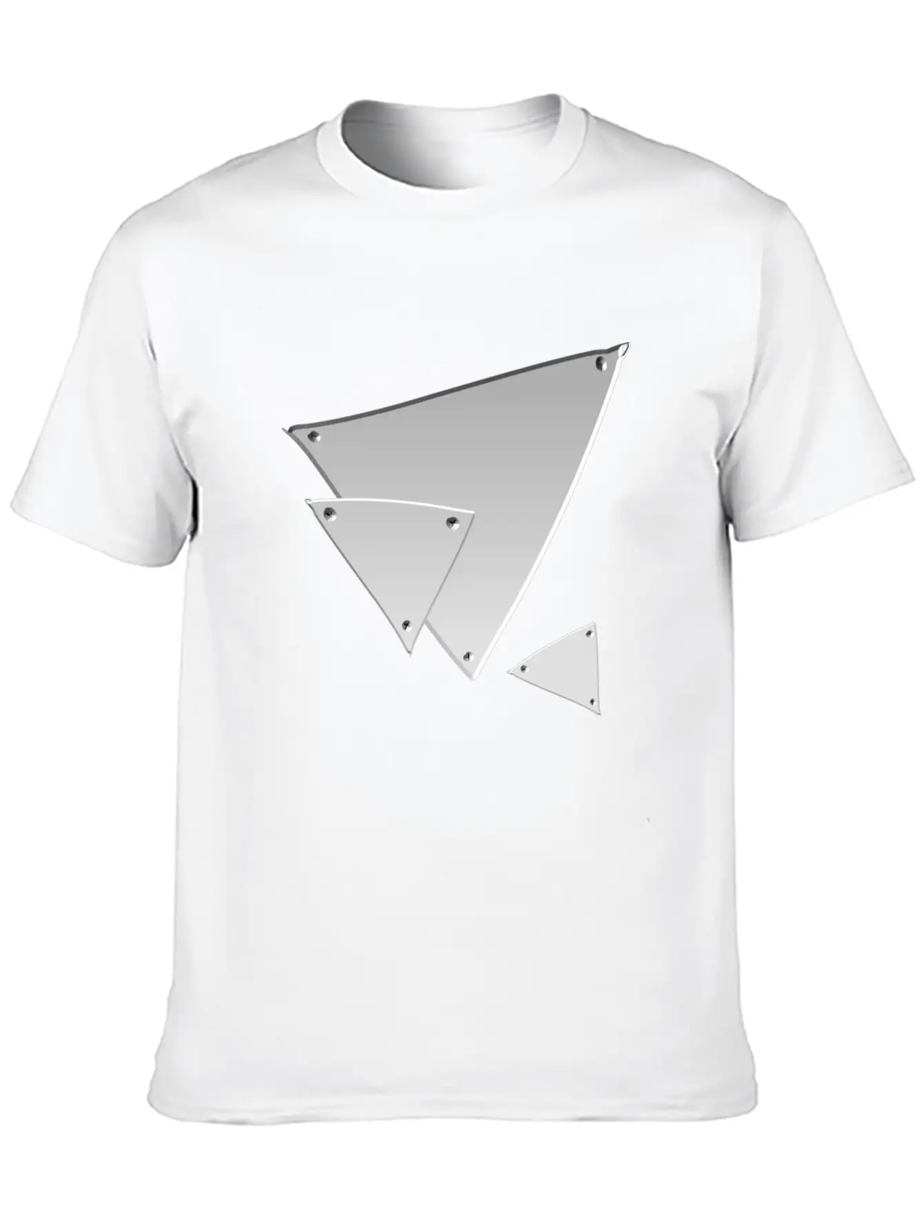 Triangle Triangle Metal Silver Nails Icon Soft Cotton Short Sleeve Tee ¨C Unisex Wardrobe Staple