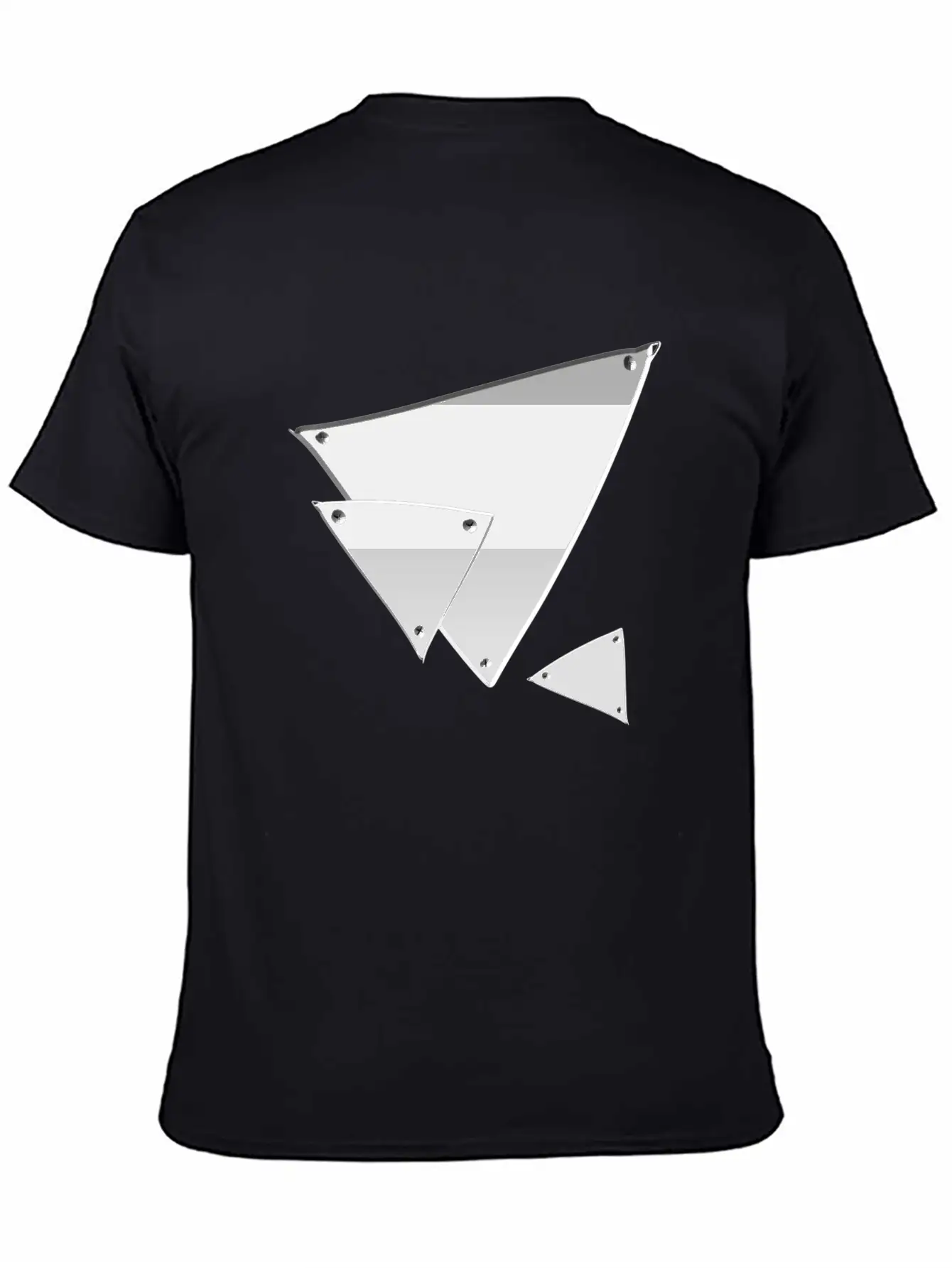 Triangle Triangle Metal Silver Nails Icon Soft Cotton Short Sleeve Tee ¨C Unisex Wardrobe Staple