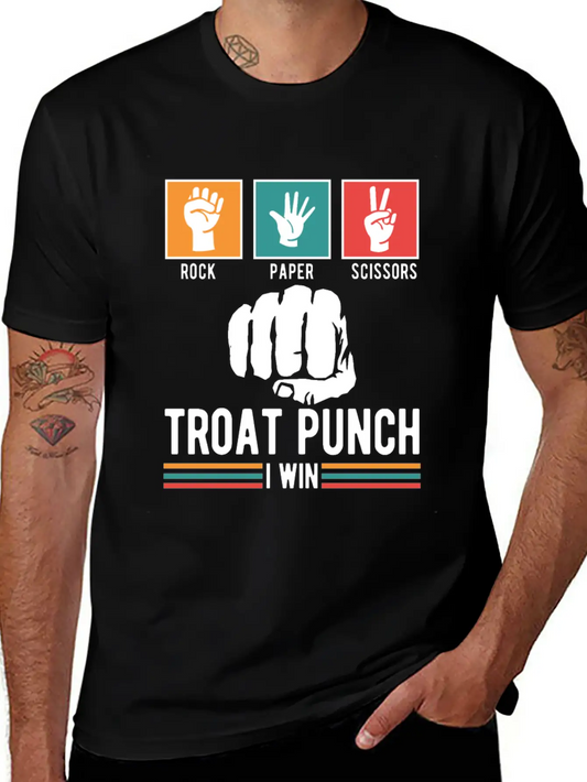 Troat Punch I Win Basic Graphic T-Shirt ¨C Daily Comfort In Soft Cotton