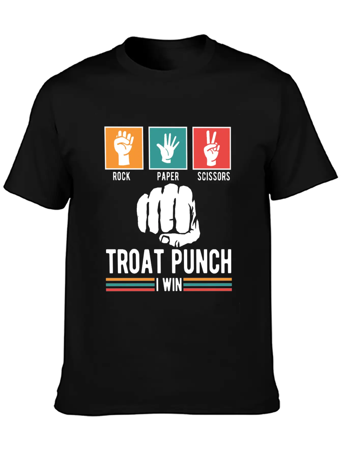 Troat Punch I Win Basic Graphic T-Shirt ¨C Daily Comfort In Soft Cotton