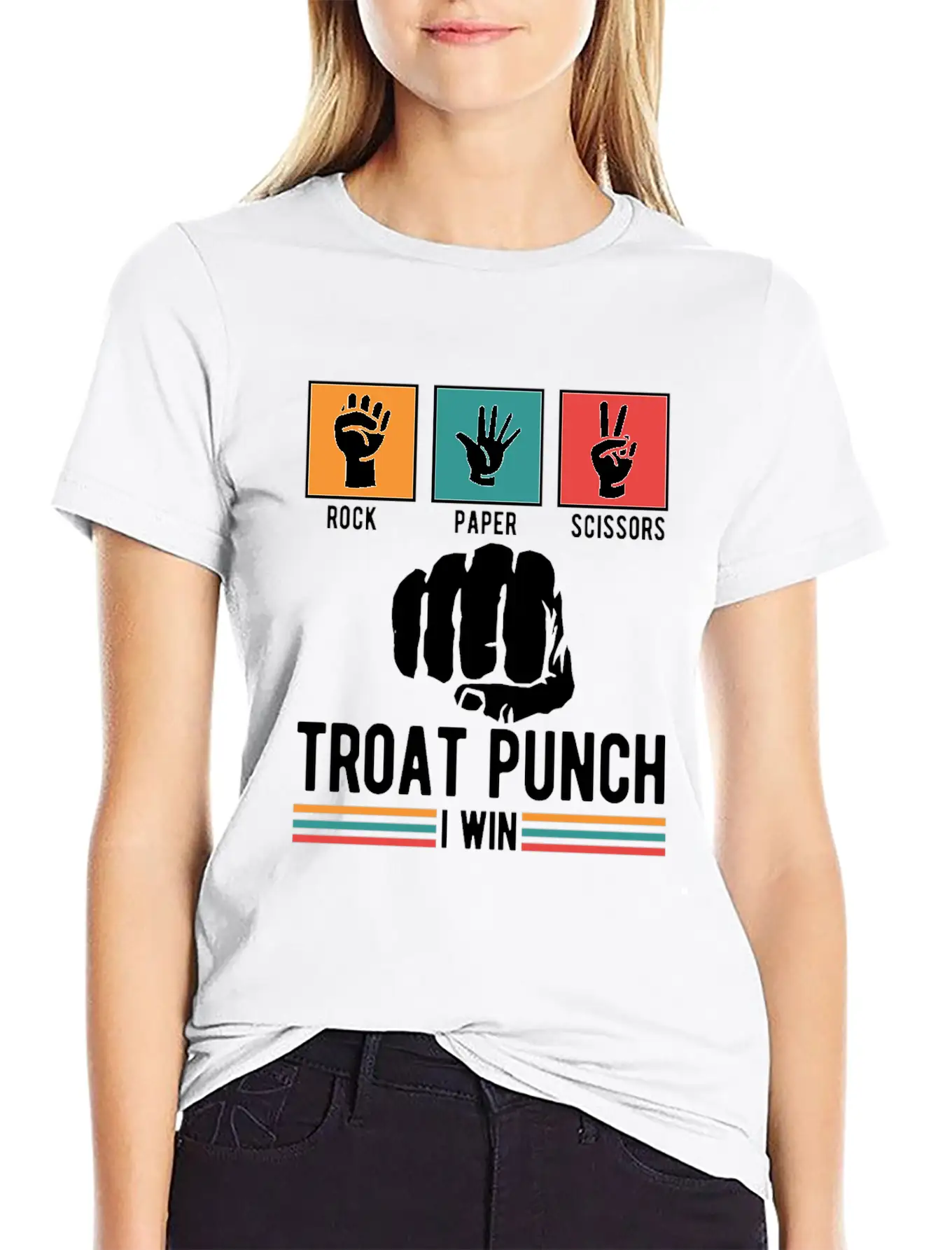 Troat Punch I Win Basic Graphic T-Shirt ¨C Daily Comfort In Soft Cotton
