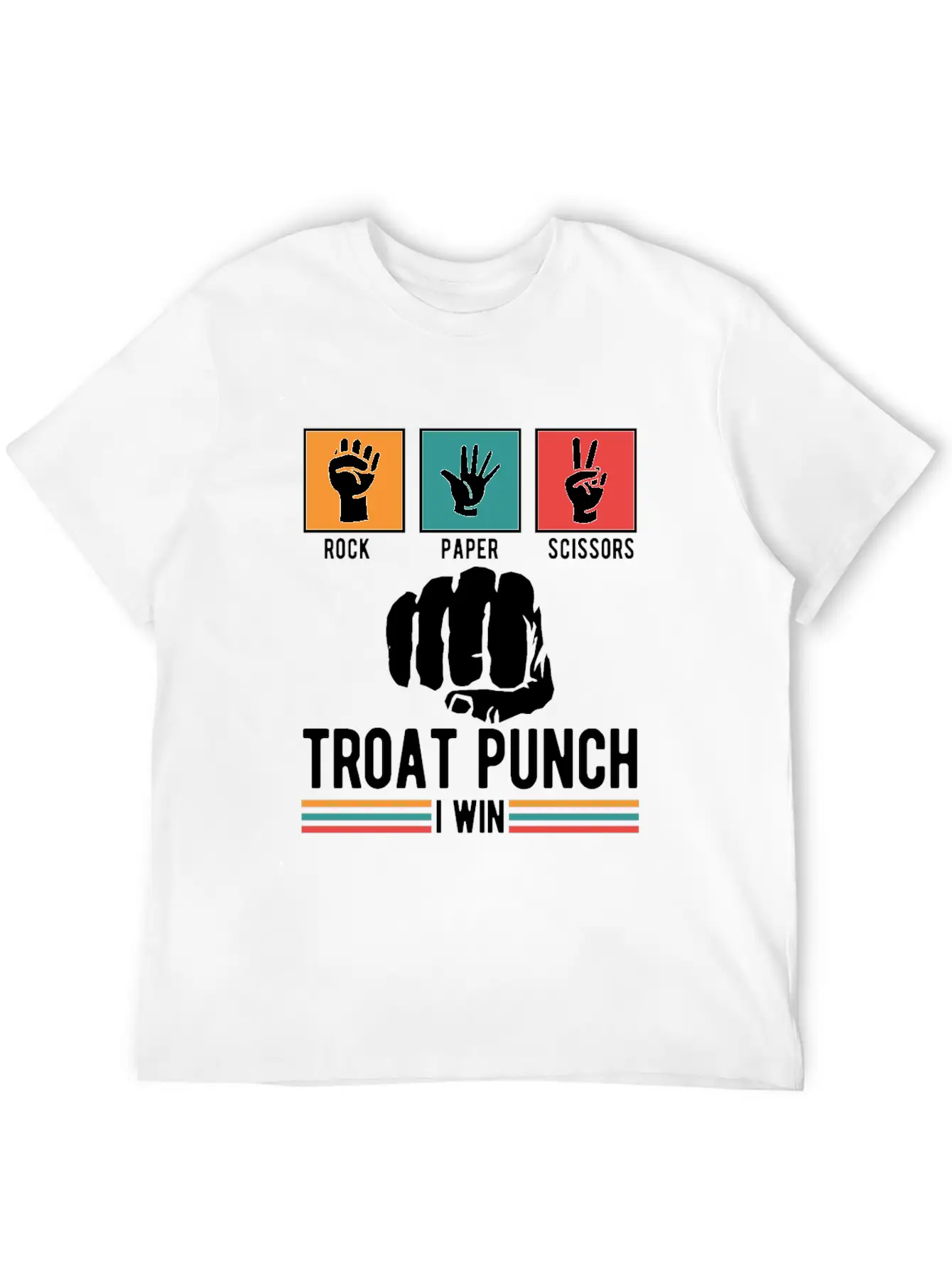 Troat Punch I Win Basic Graphic T-Shirt ¨C Daily Comfort In Soft Cotton