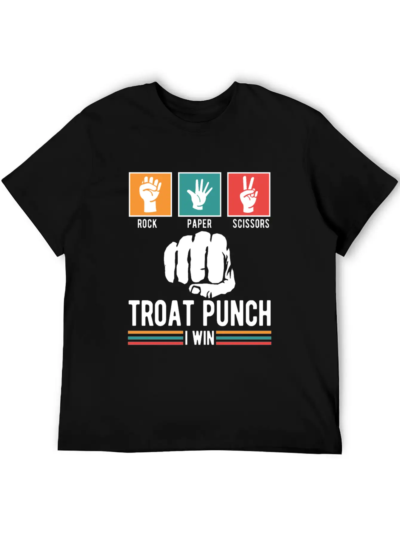 Troat Punch I Win Basic Graphic T-Shirt ¨C Daily Comfort In Soft Cotton