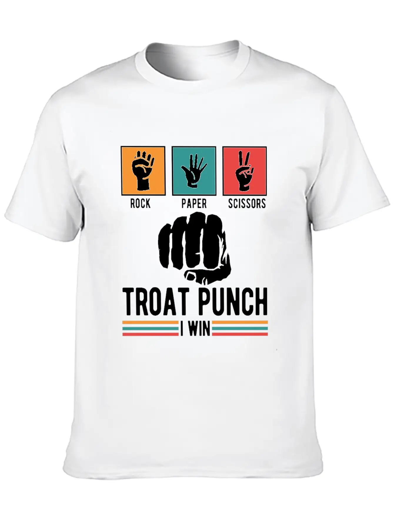 Troat Punch I Win Basic Graphic T-Shirt ¨C Daily Comfort In Soft Cotton